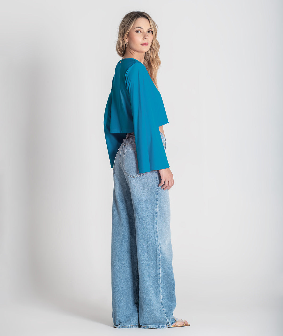 Camisola decote em v 6363