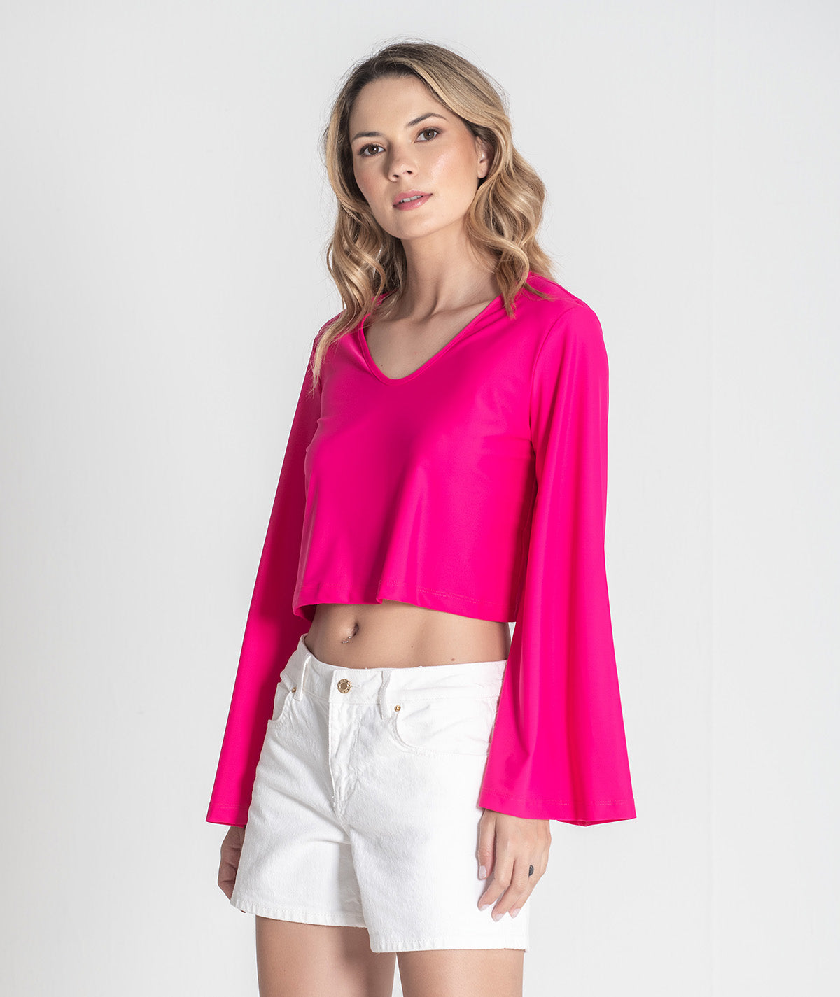 Camisola decote em v 6363