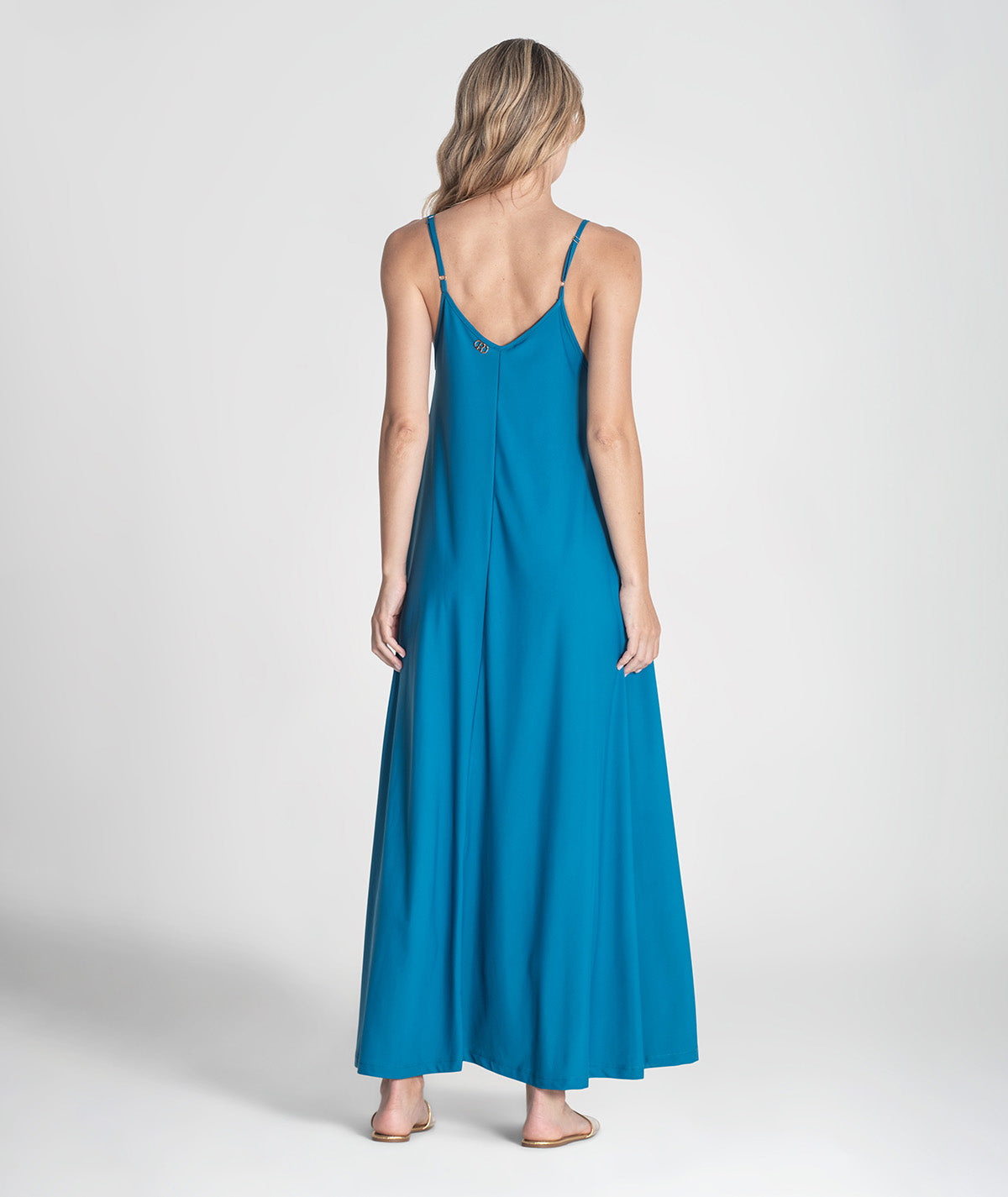 Vestido comprido com alças ajustáveis 6369