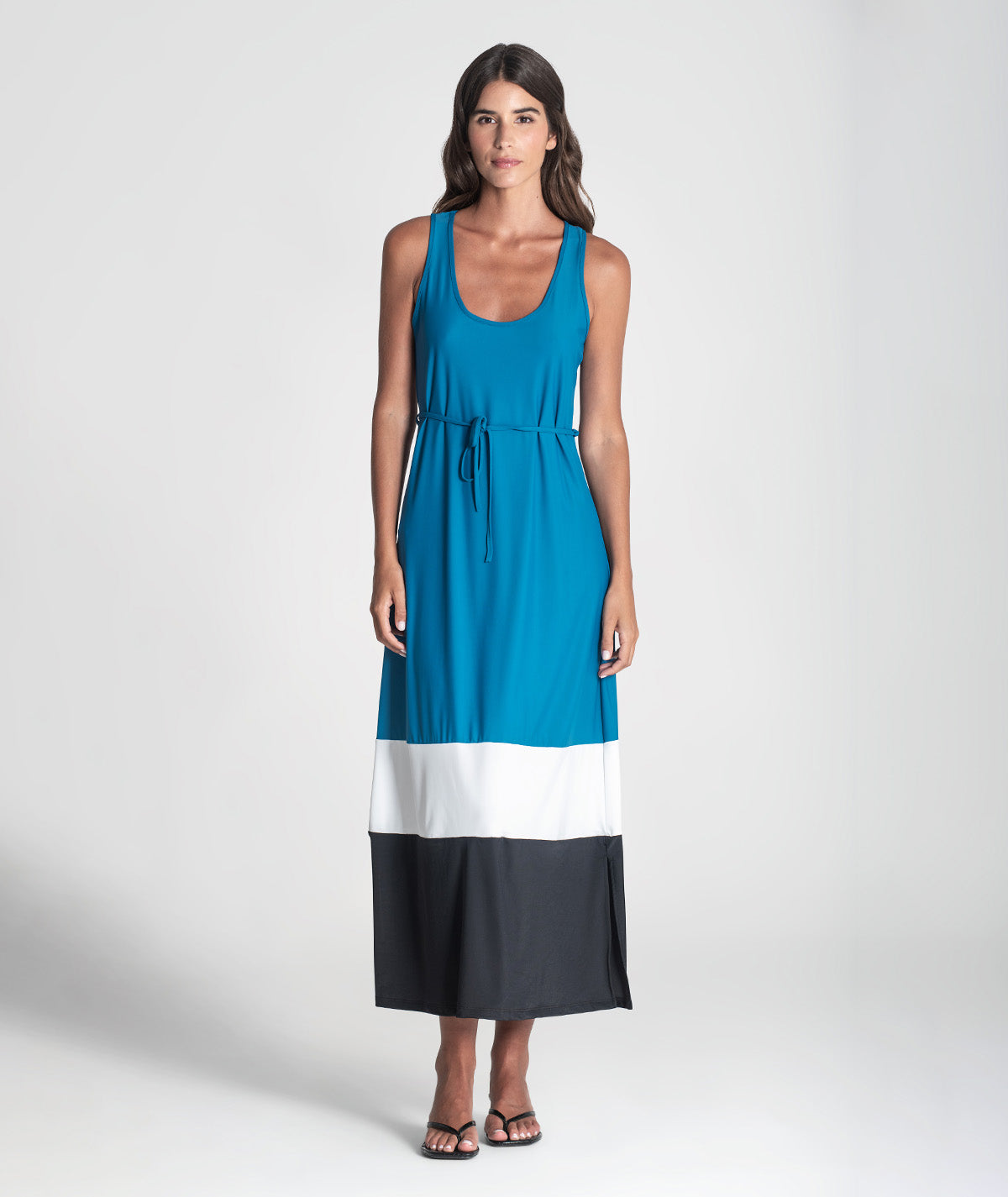 Vestido tricolor 6373