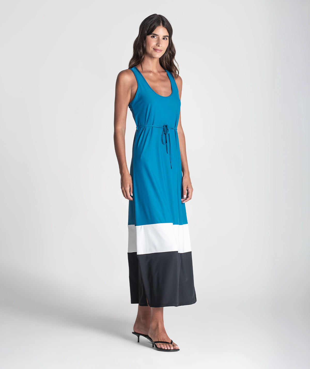 Vestido tricolor 6373