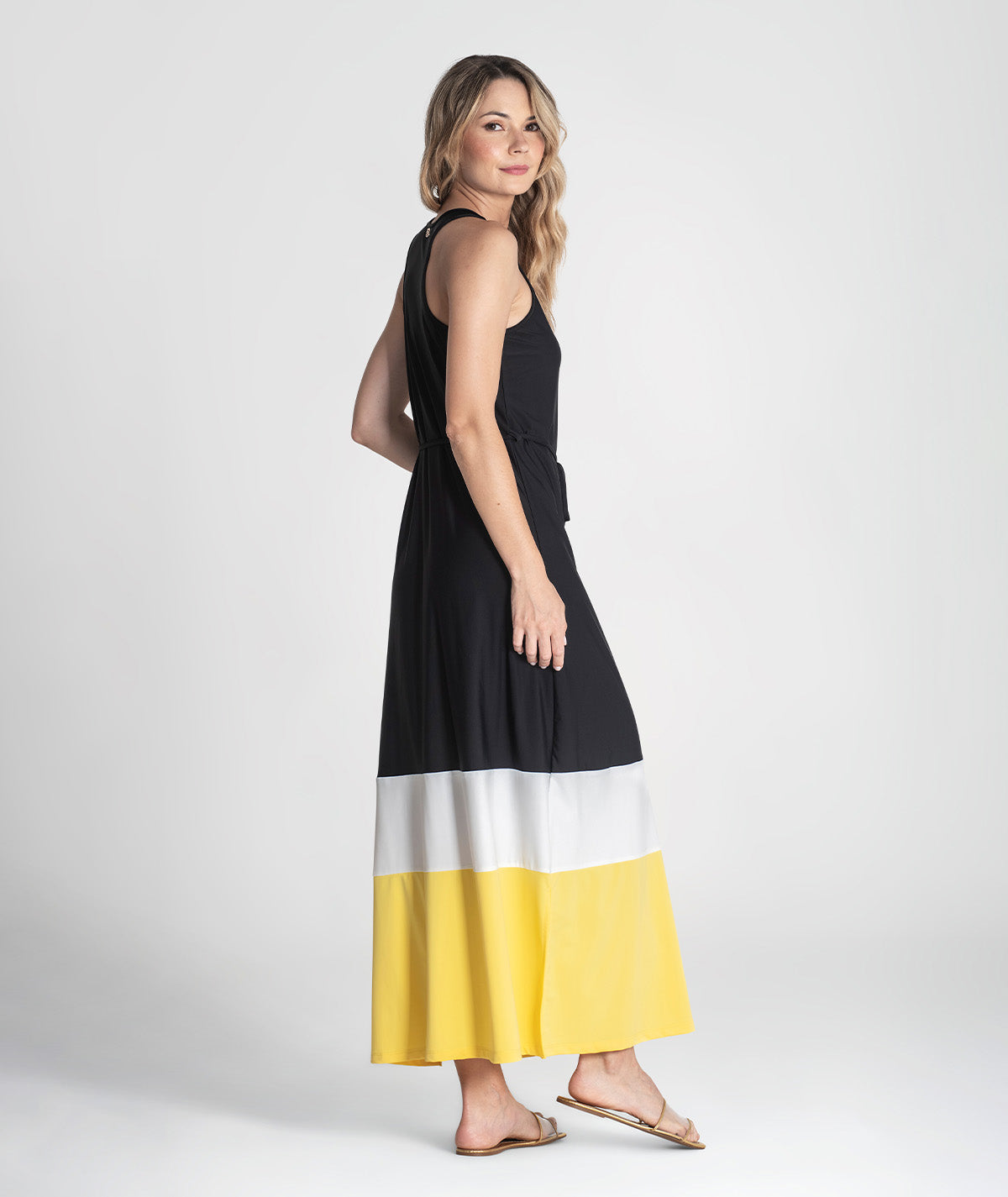 Vestido tricolor 6373