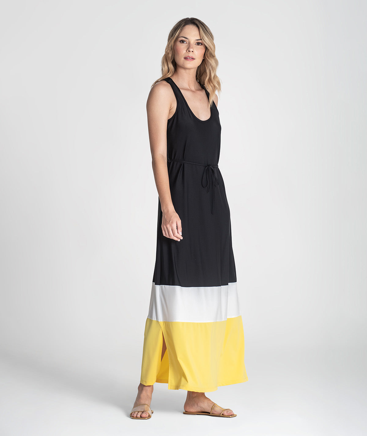 Vestido tricolor 6373