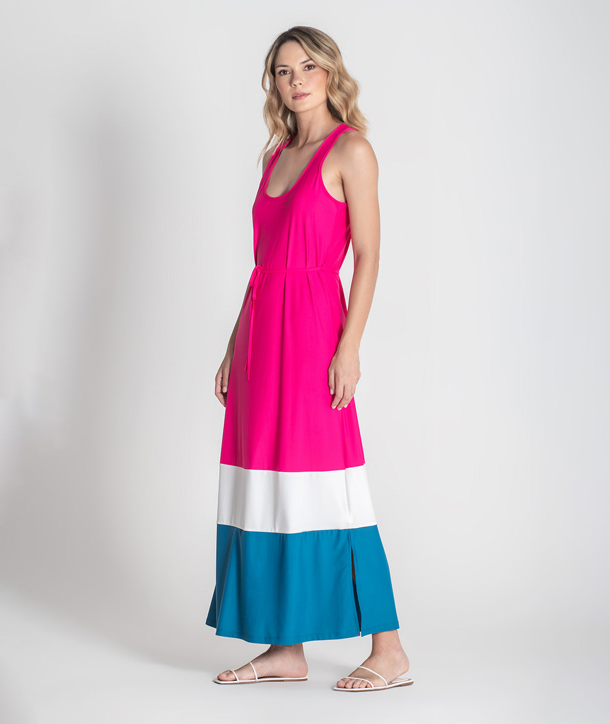 Vestido tricolor 6373