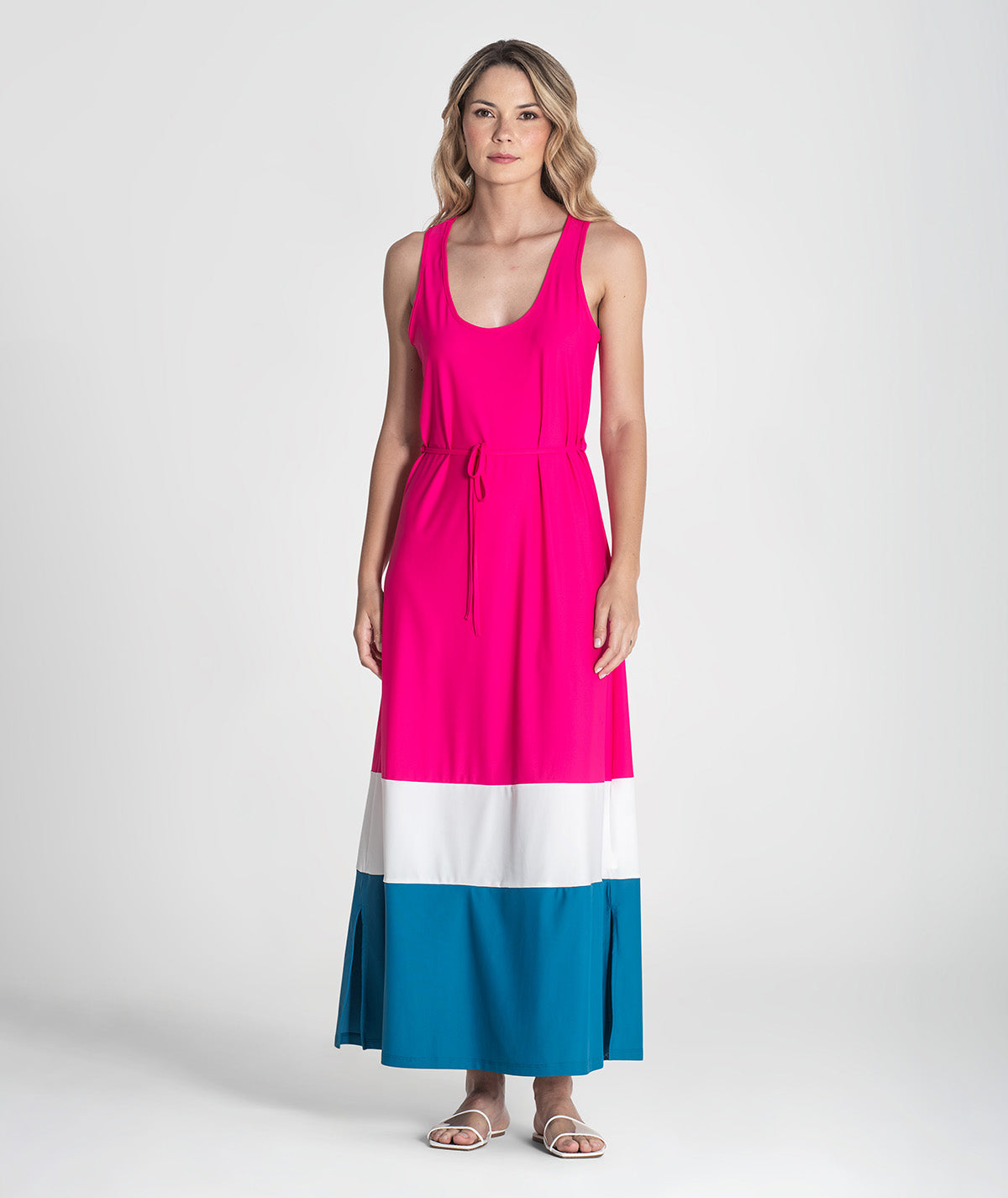 Vestido tricolor 6373