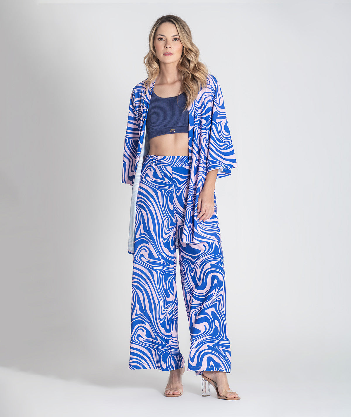 Casaco oversize com estampado mancha 6377