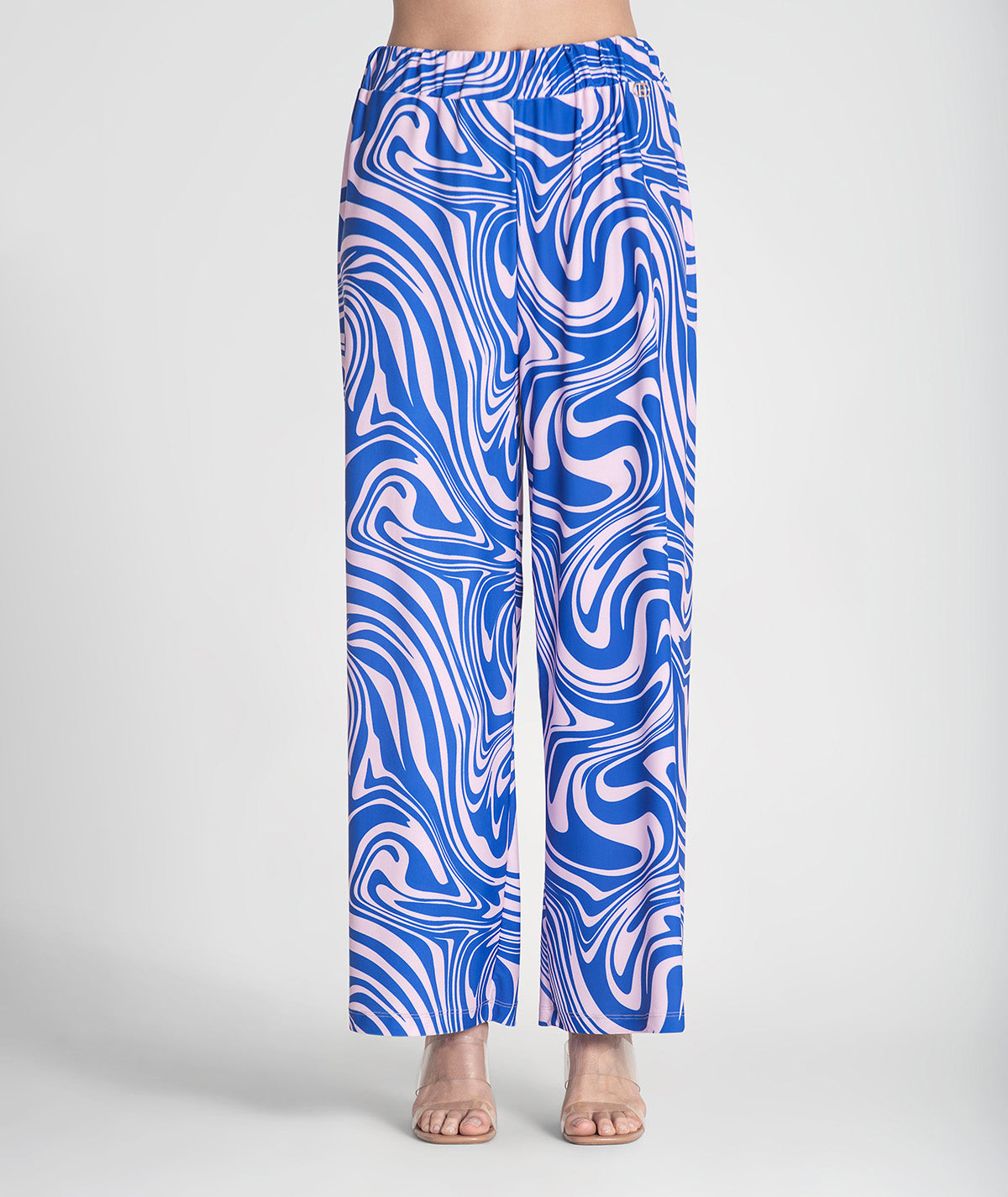 Calças com estampado mancha 6378