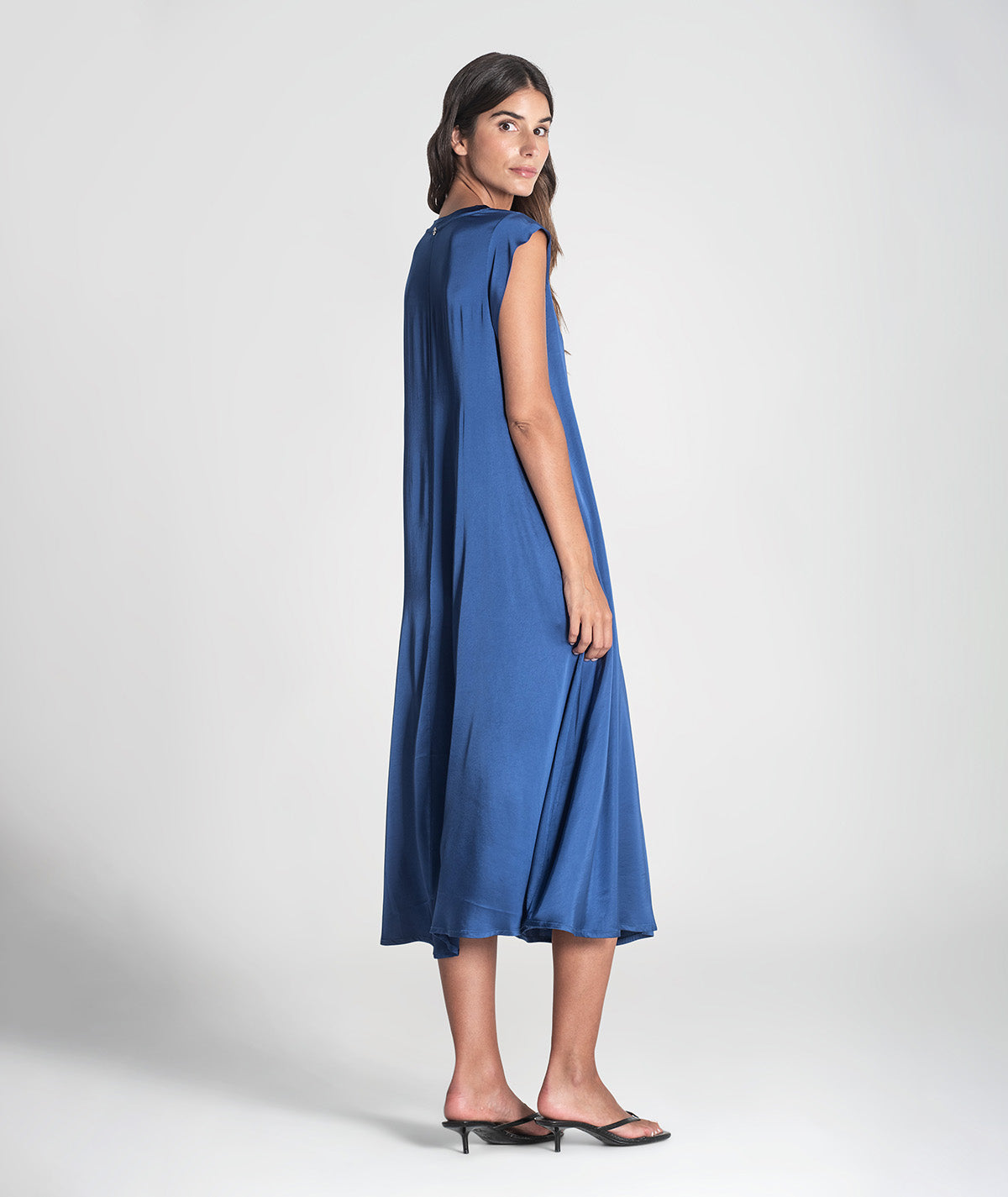 Vestido decote em v 6387