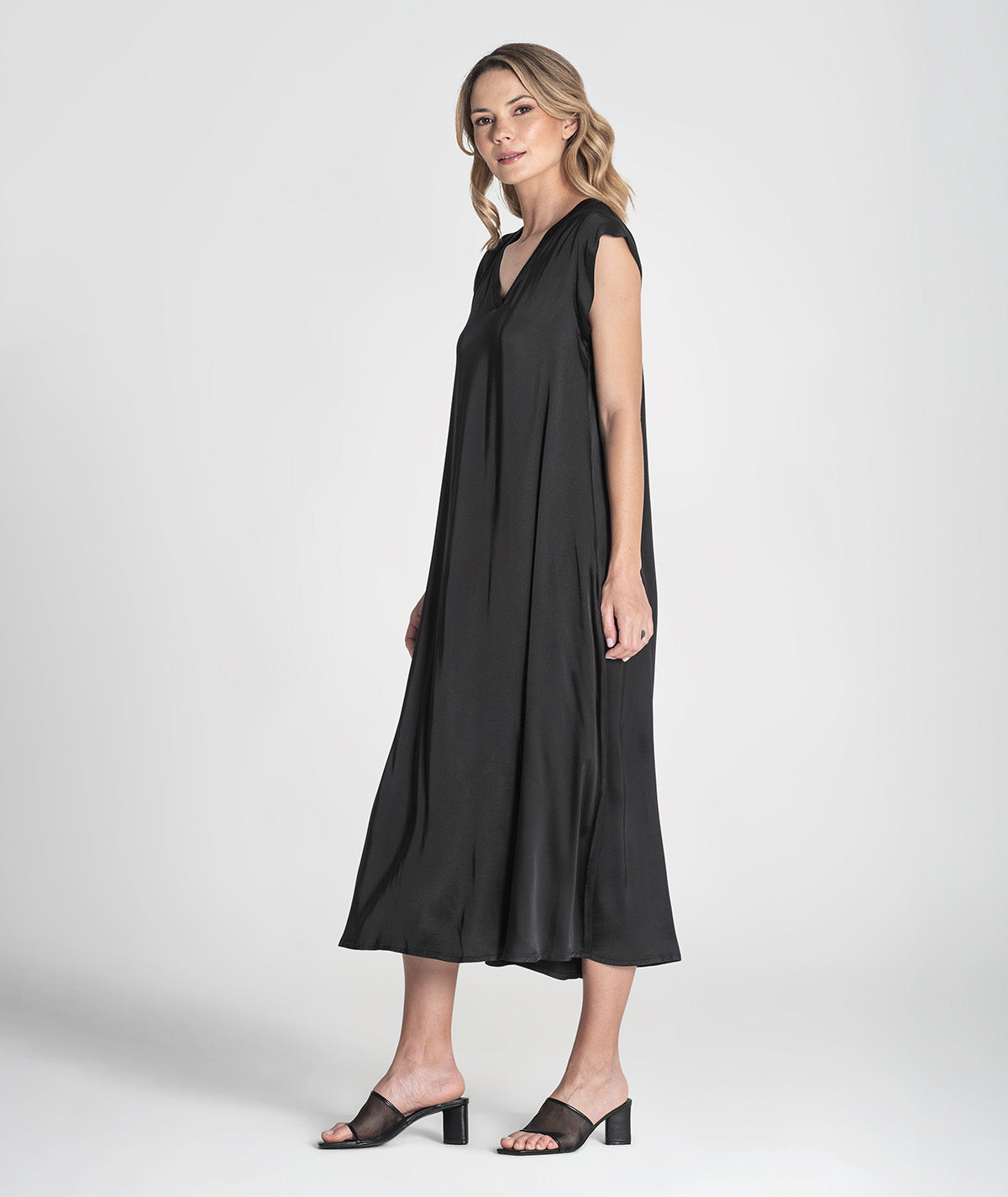 Vestido decote em v 6387