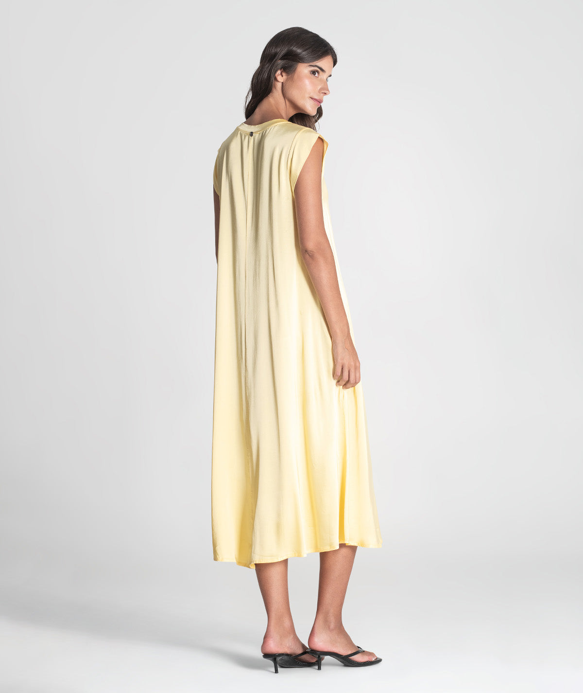 Vestido decote em v 6387