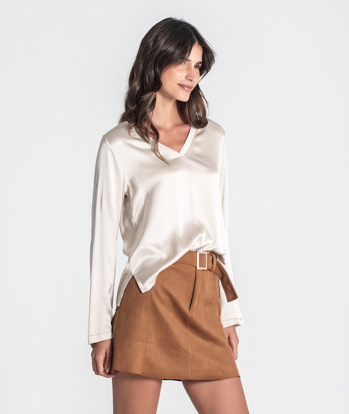 Blusa decote em v 6420