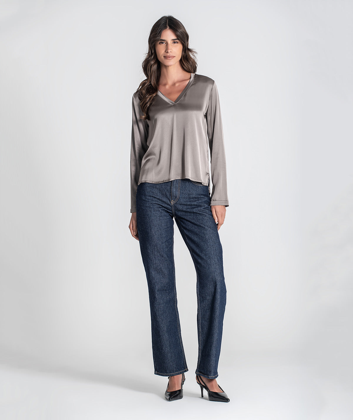 Blusa decote em v 6420