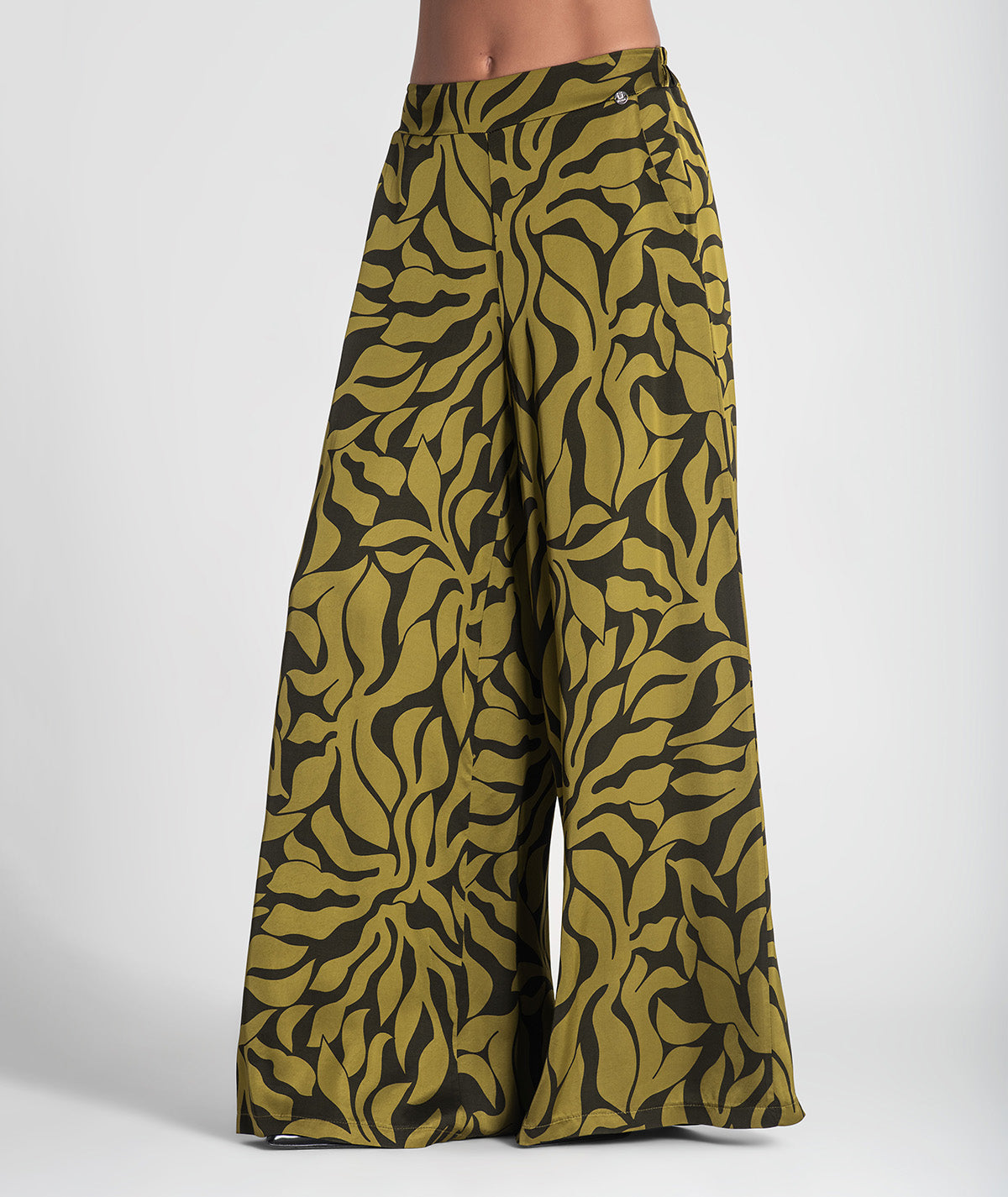 Calças com padrão floral 6428