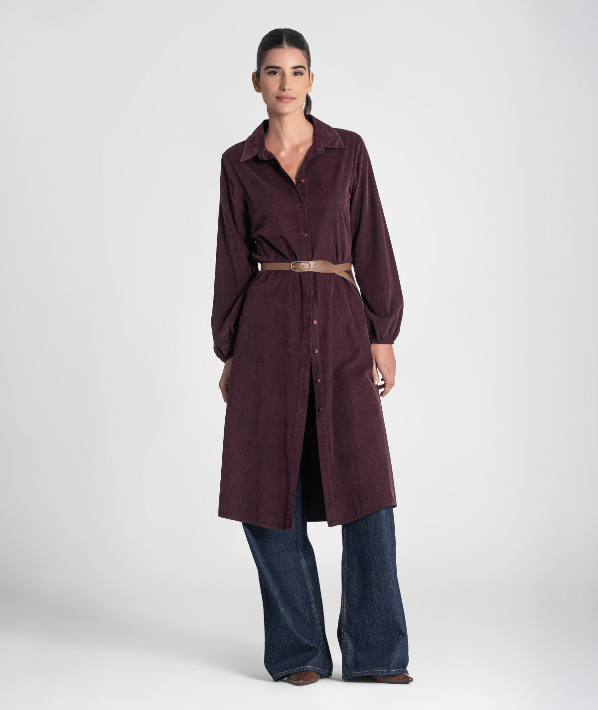 Vestido com cinto 6434