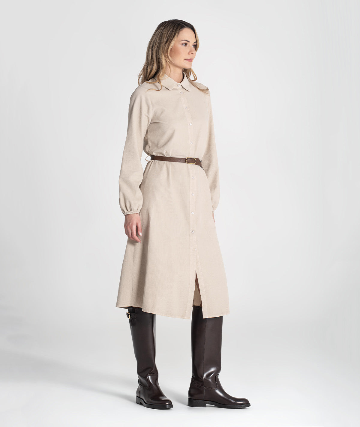 Vestido com cinto 6434