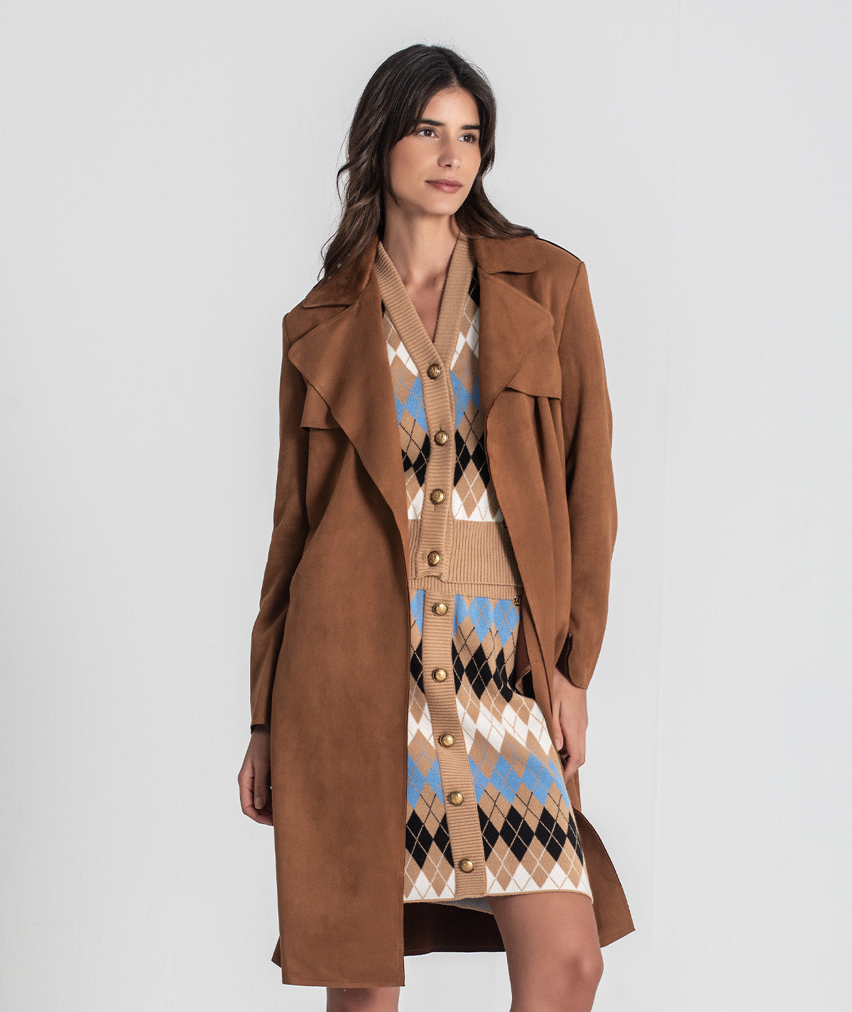 Trench coat com cinto 6437