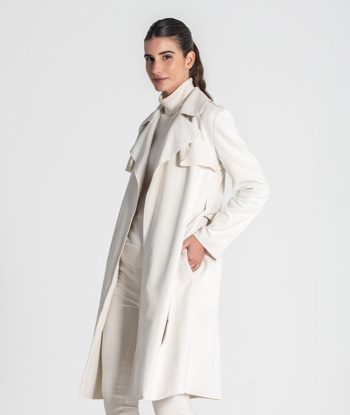 Trench coat com cinto 6437