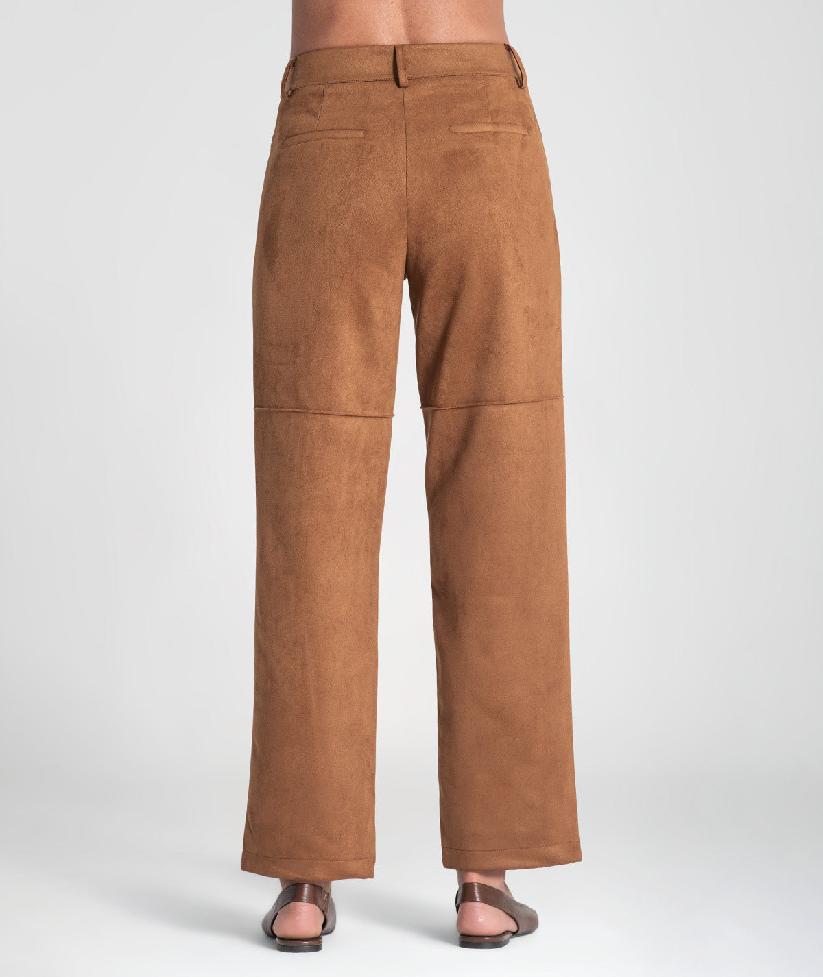 Calças largas com costuras 6442