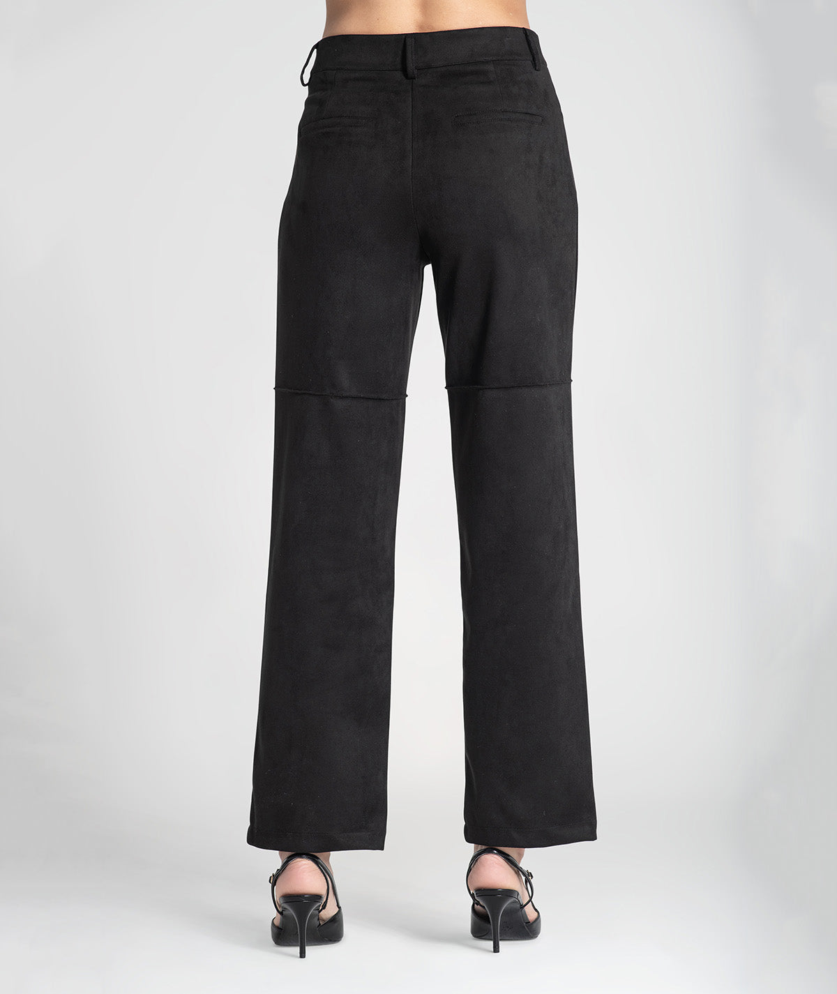 Calças largas com costuras 6442