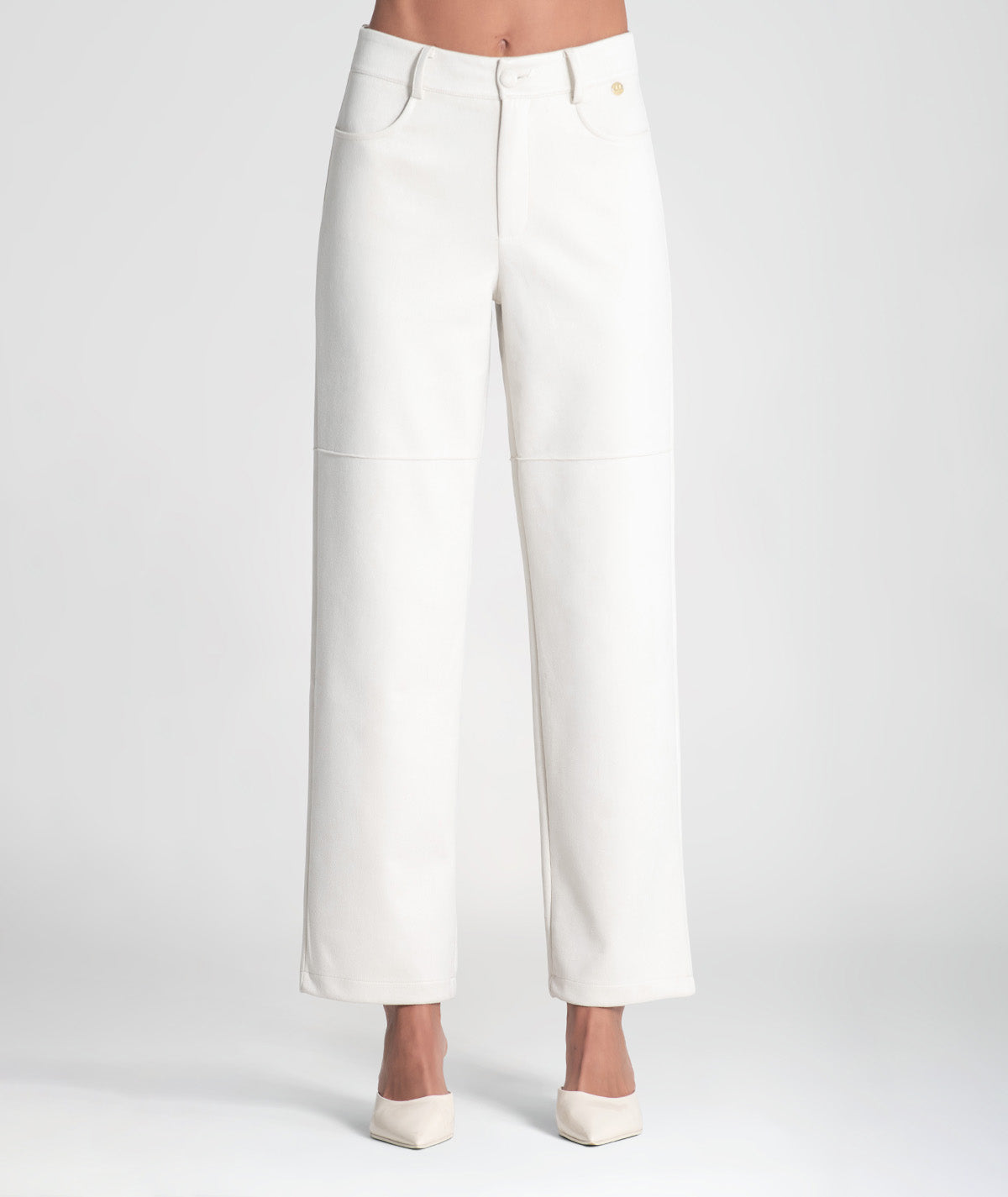 Calças largas com costuras 6442