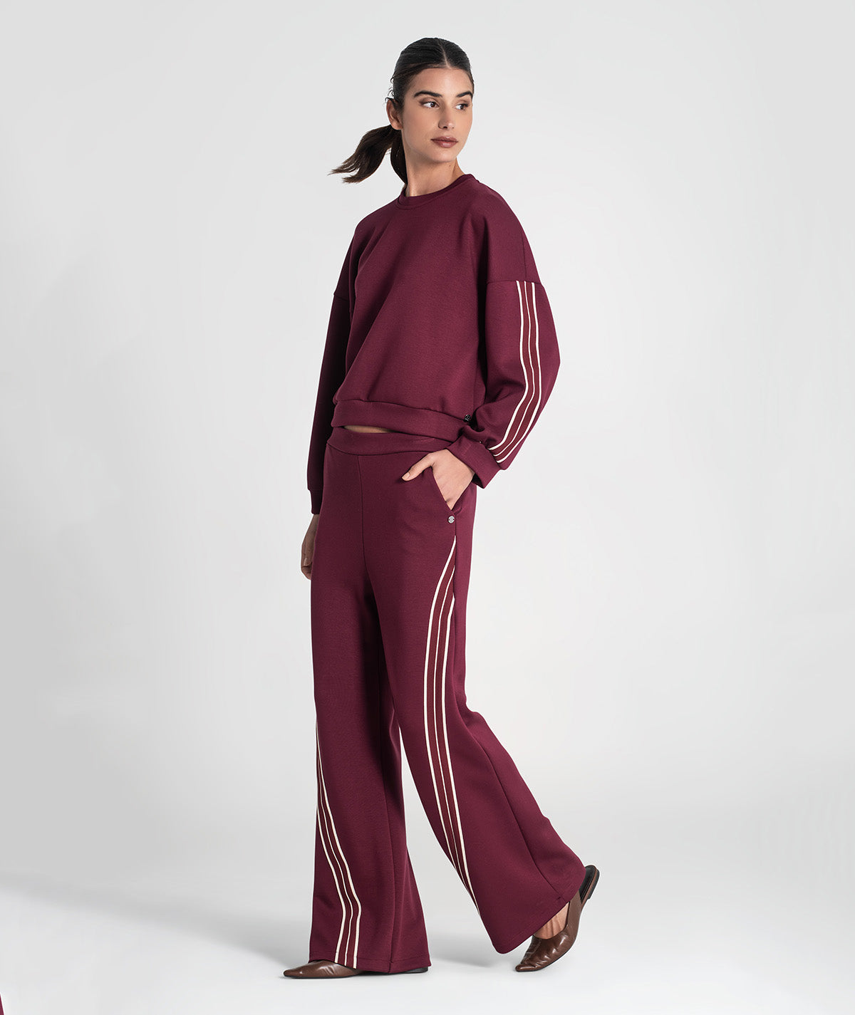 Calças com riscas laterais 6444