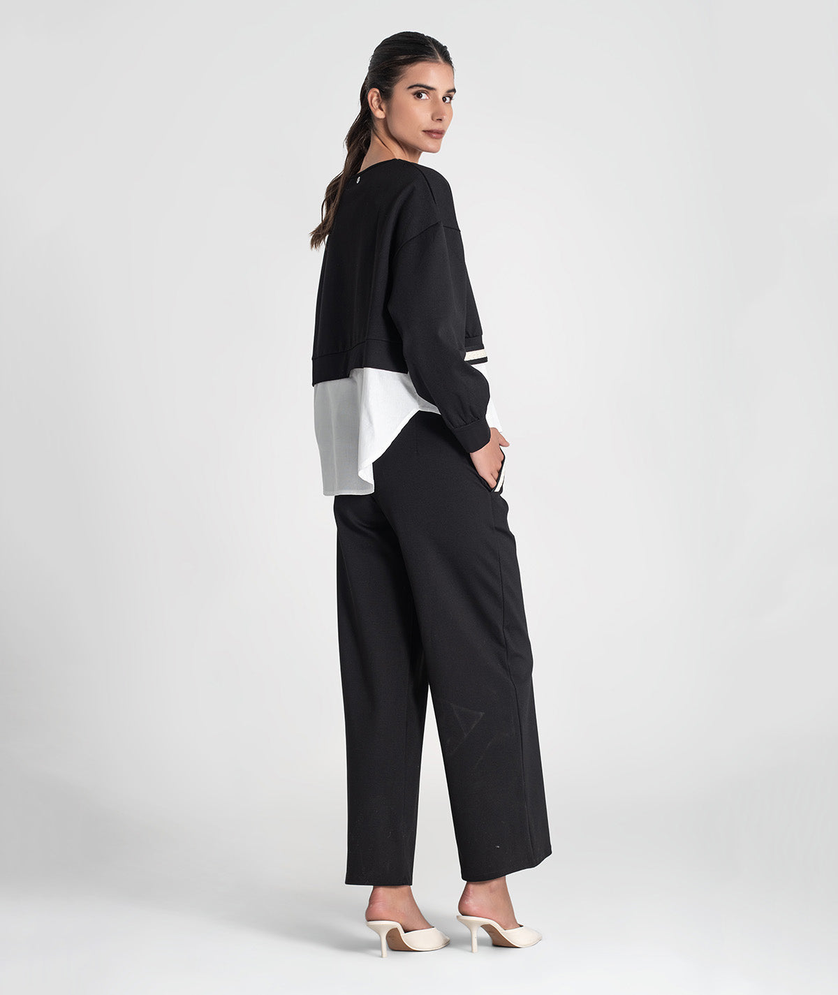 Calças com detalhe tranças 6448