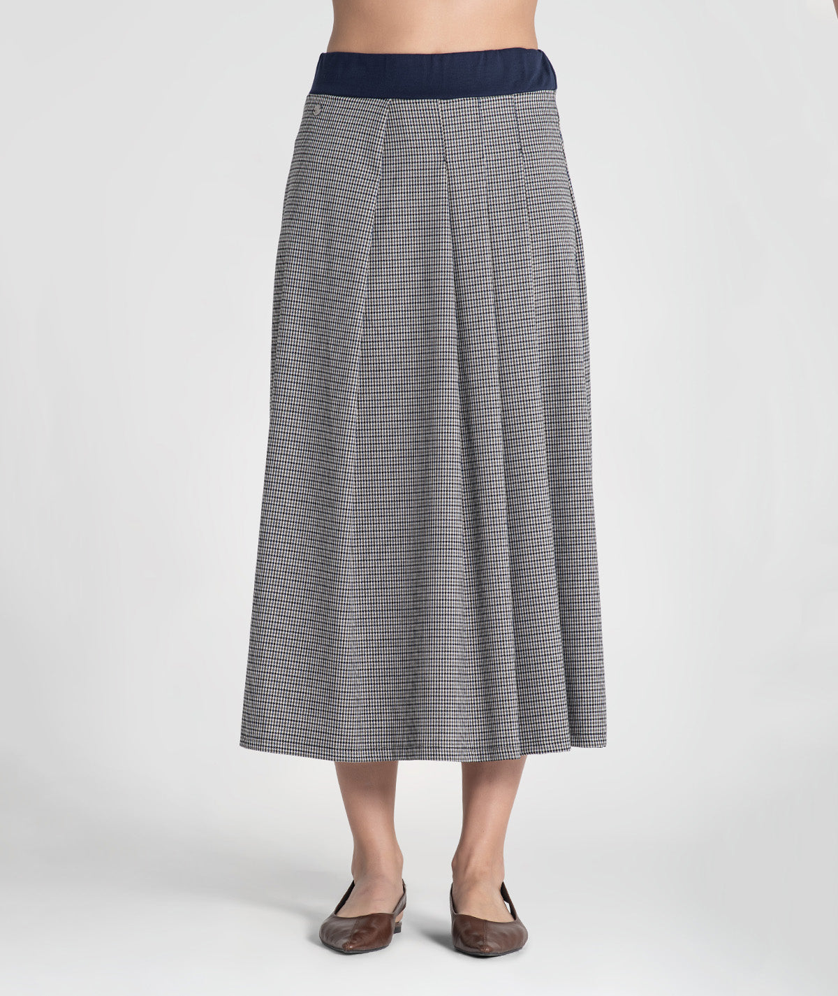Long pleated skirt 6458