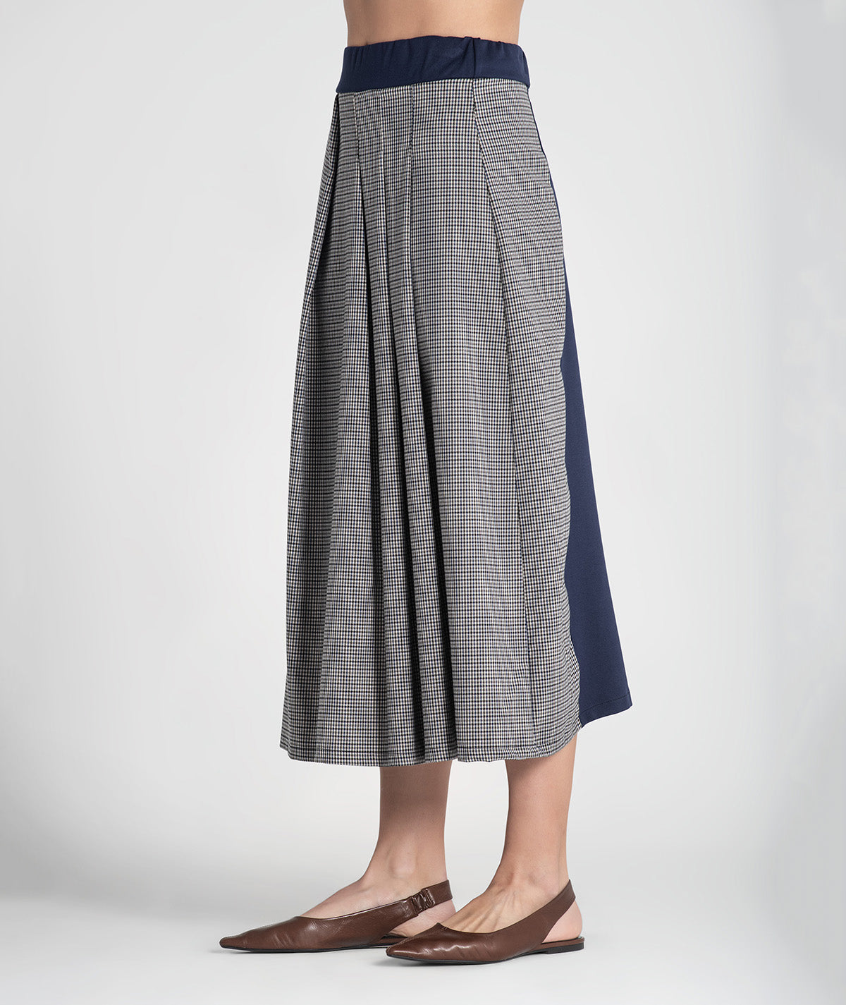 Long pleated skirt 6458