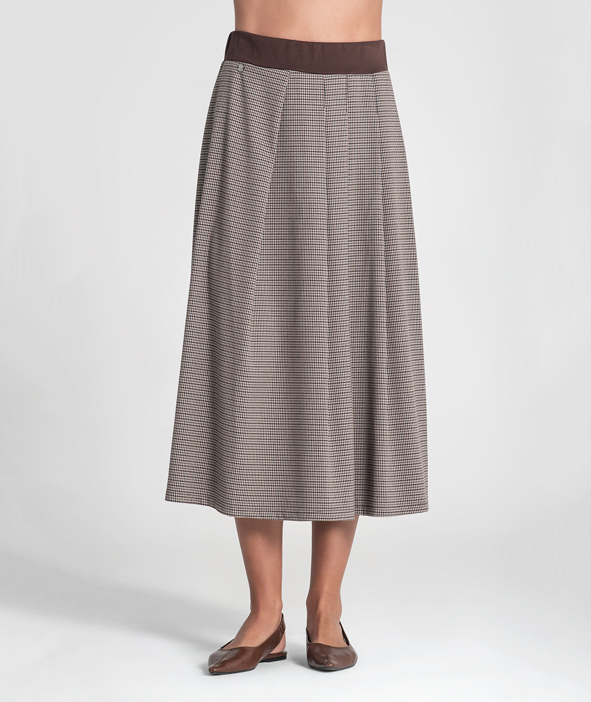 Long pleated skirt 6458