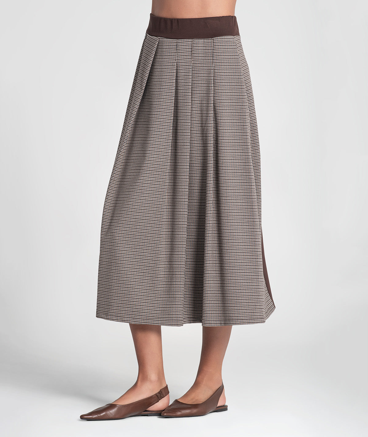 Long pleated skirt 6458