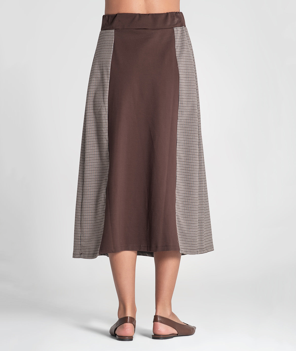 Long pleated skirt 6458