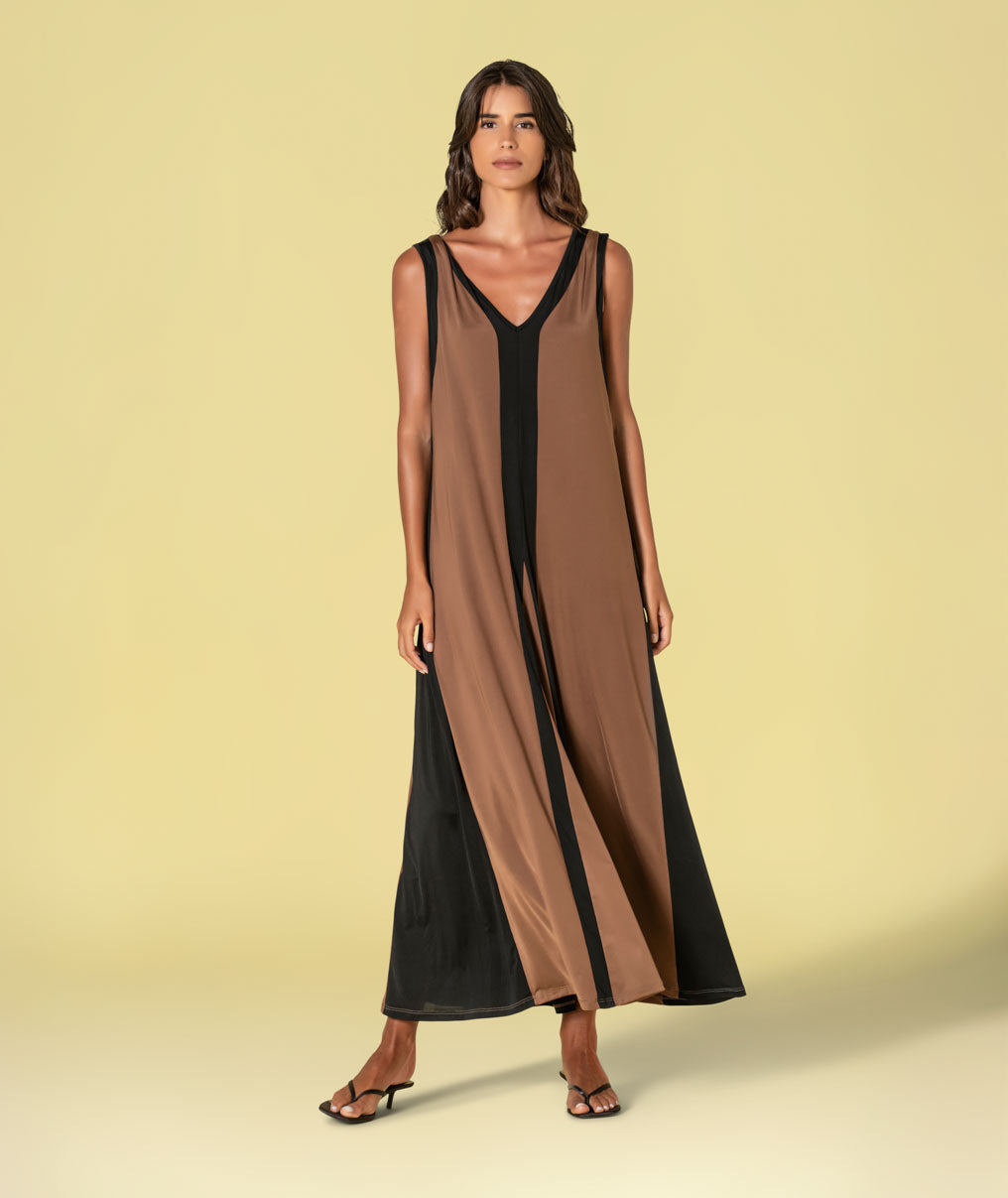 Vestido com contrastes 6465