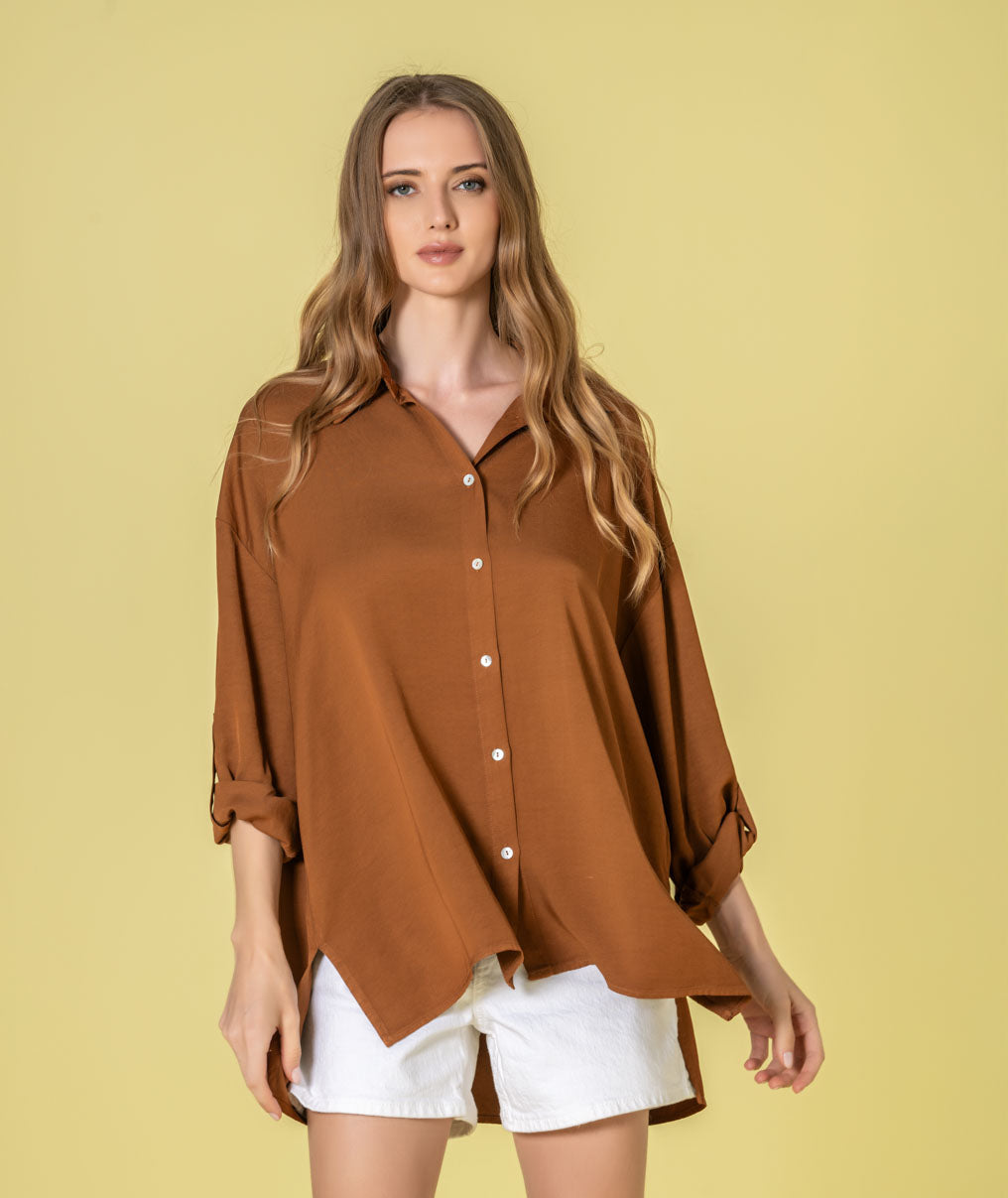 Long-sleeved shirt with adjustable sleeves 6494