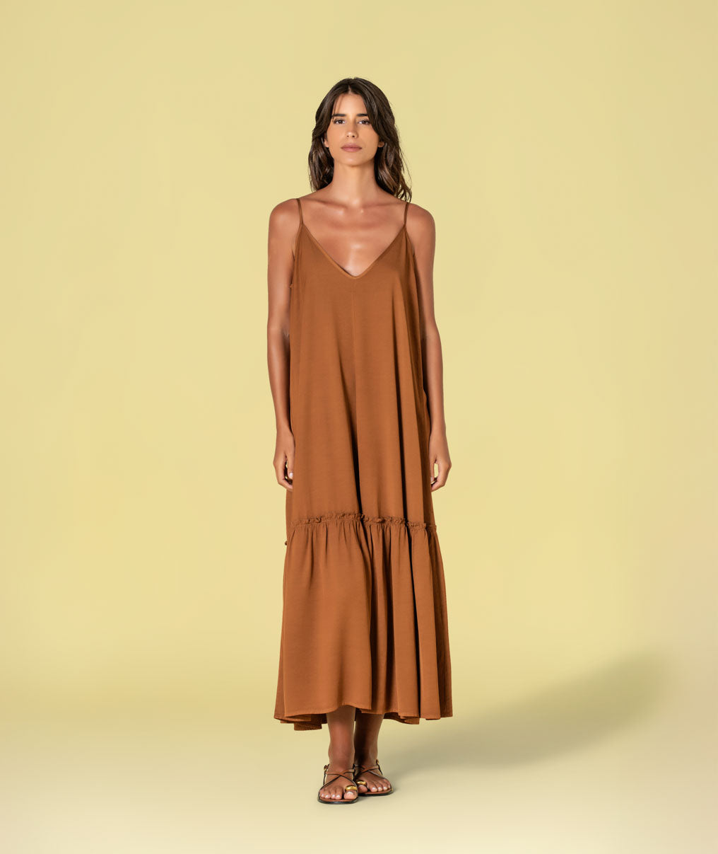 Vestido alças finas 6496