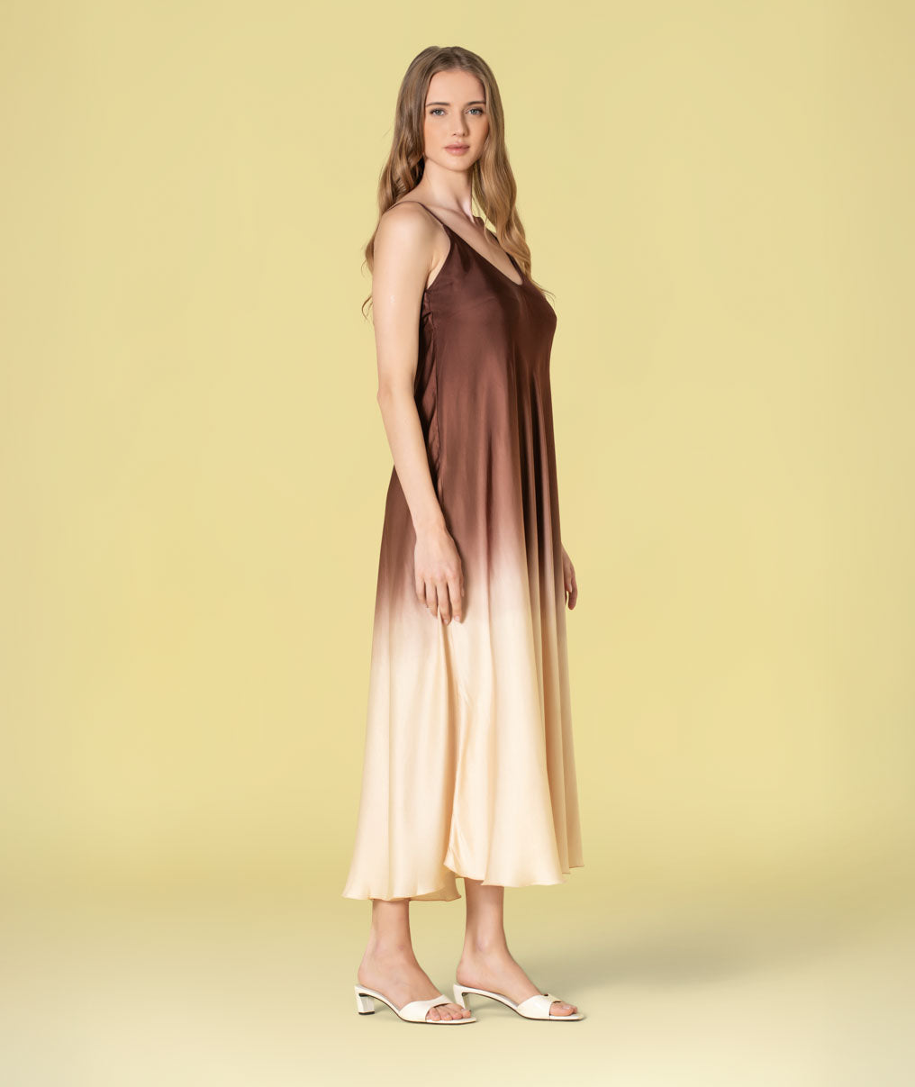 Vestido bicolor 6505