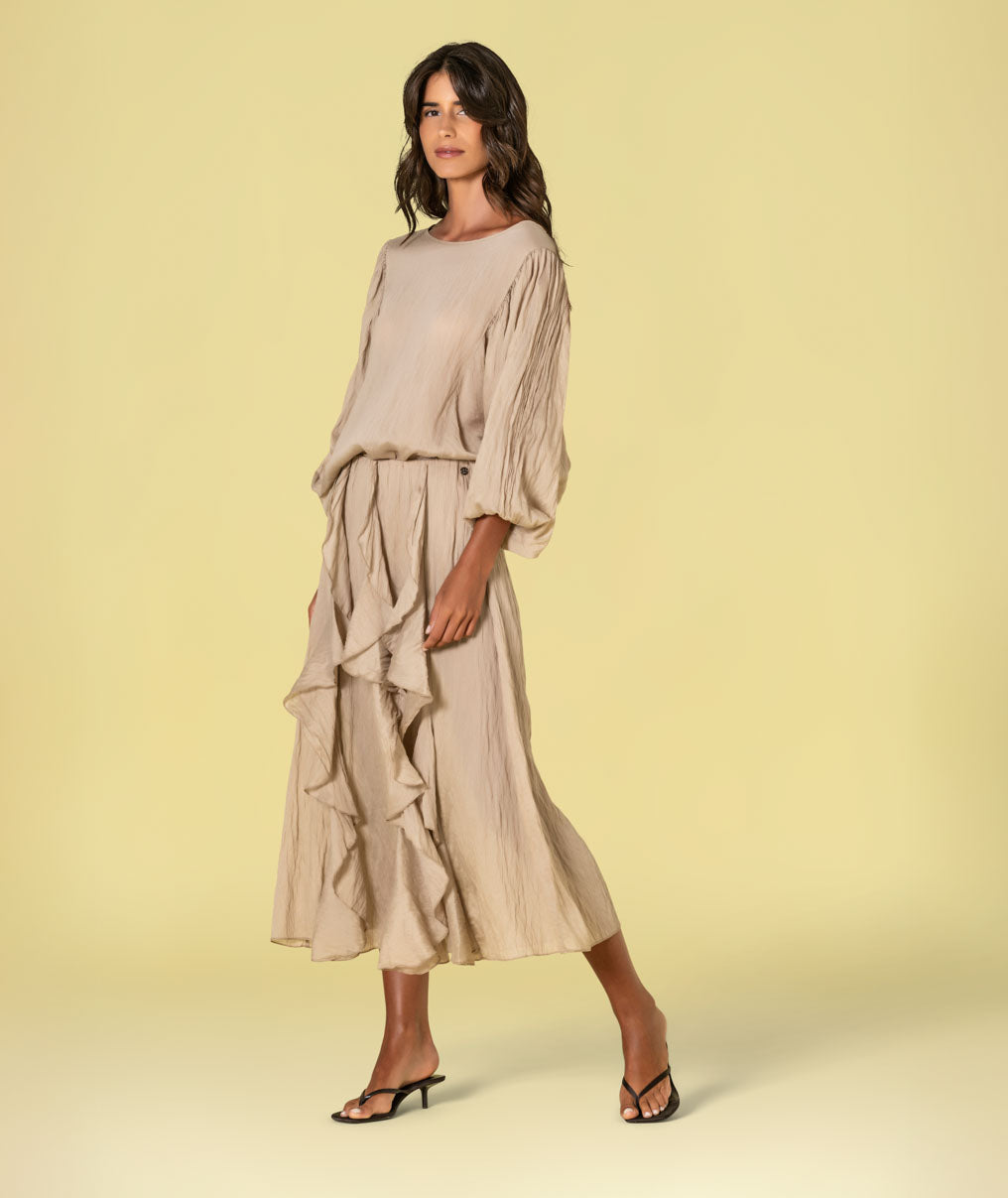 Blusa decote redondo 6506