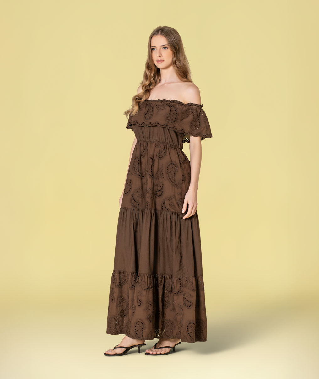 Vestido bordado inglês 6514