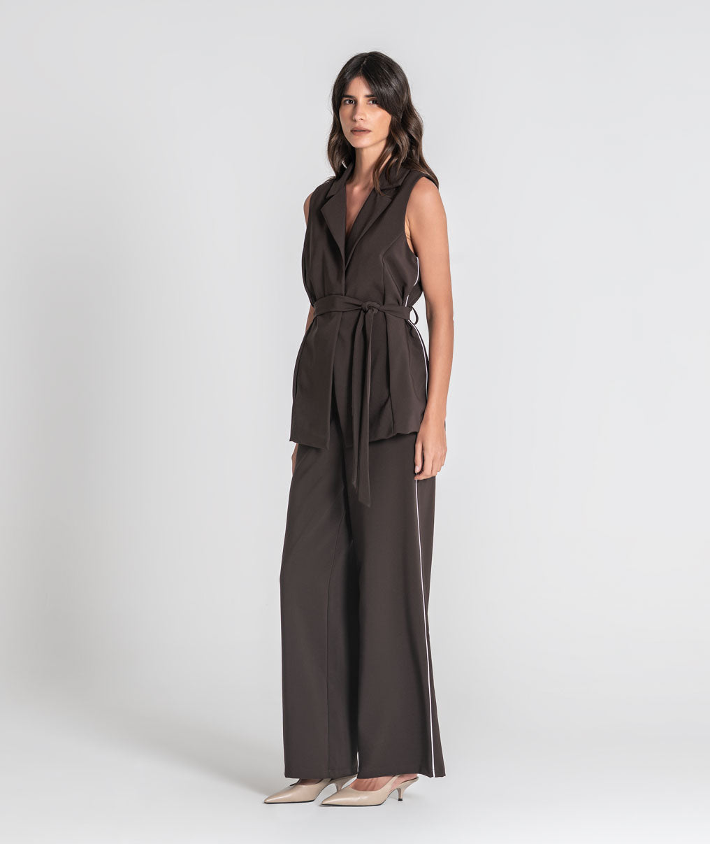 Trousers with side stripe 6532