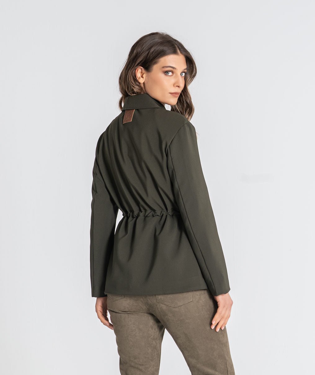 Parka with adjustable belt 6535
