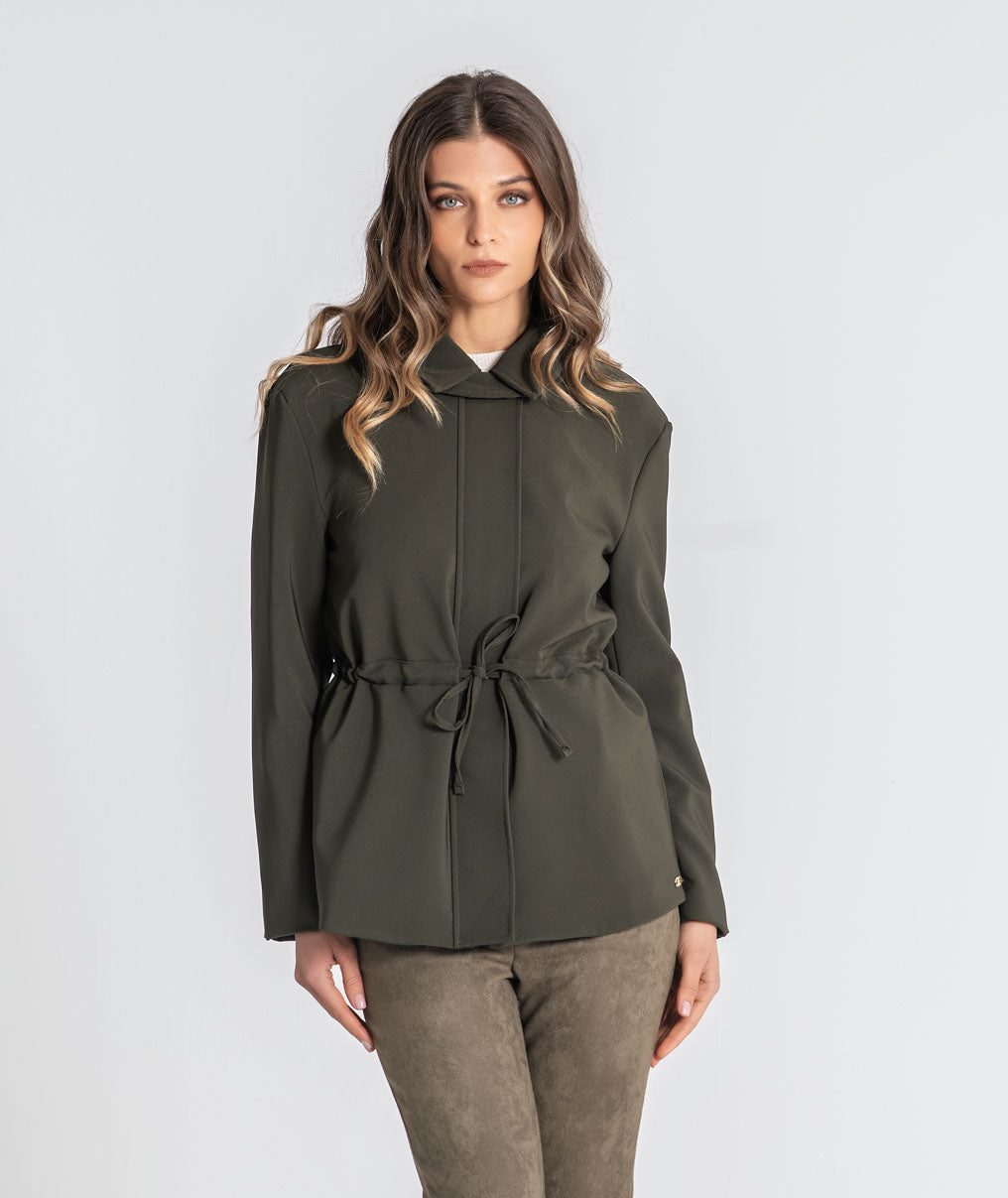 Parka with adjustable belt 6535