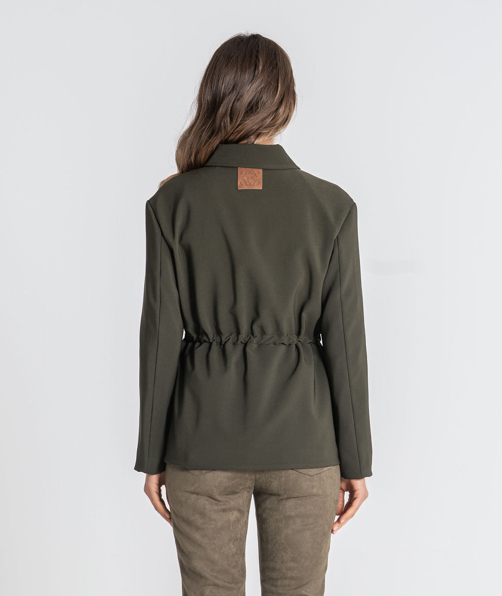 Parka with adjustable belt 6535