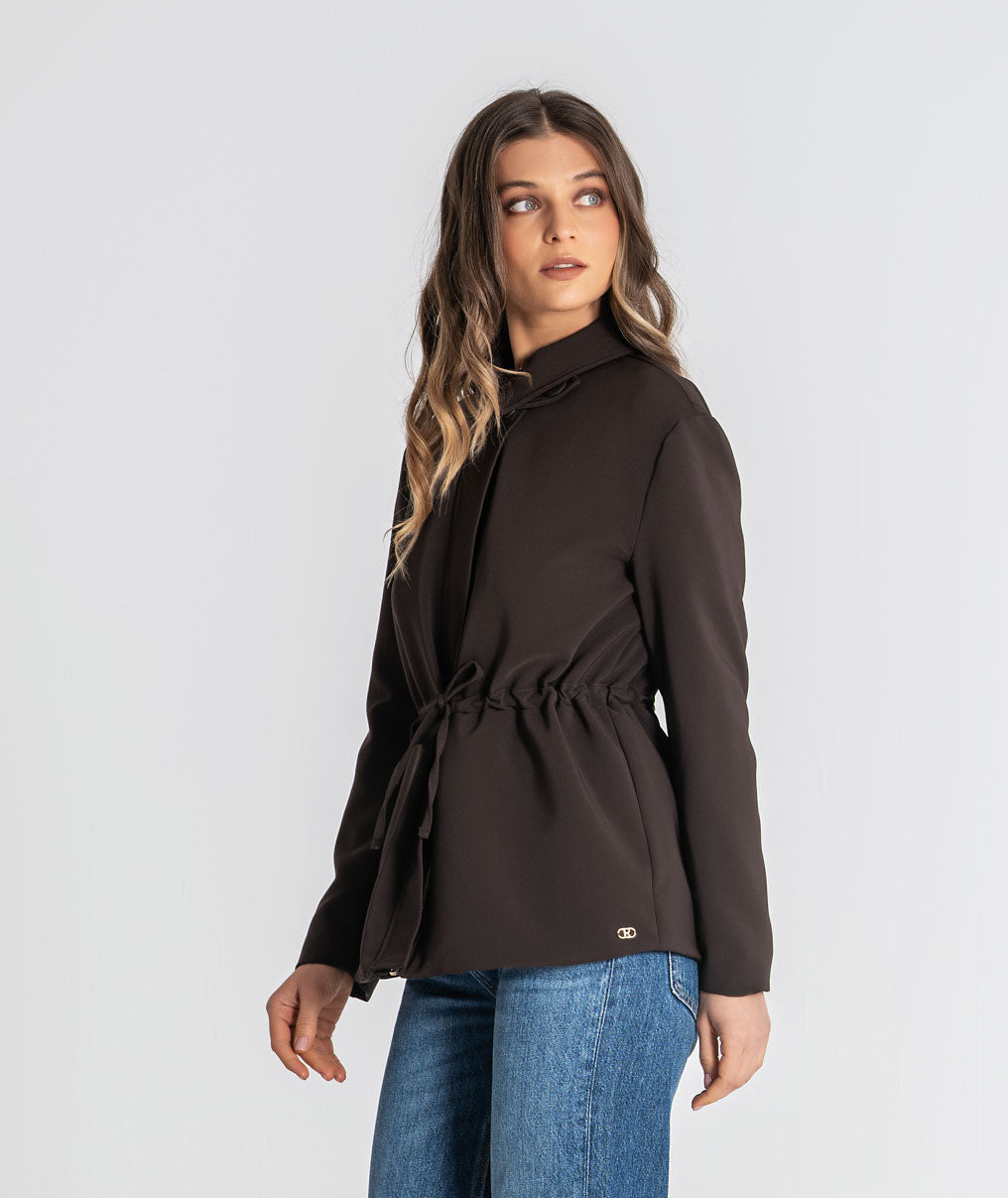 Parka with adjustable belt 6535