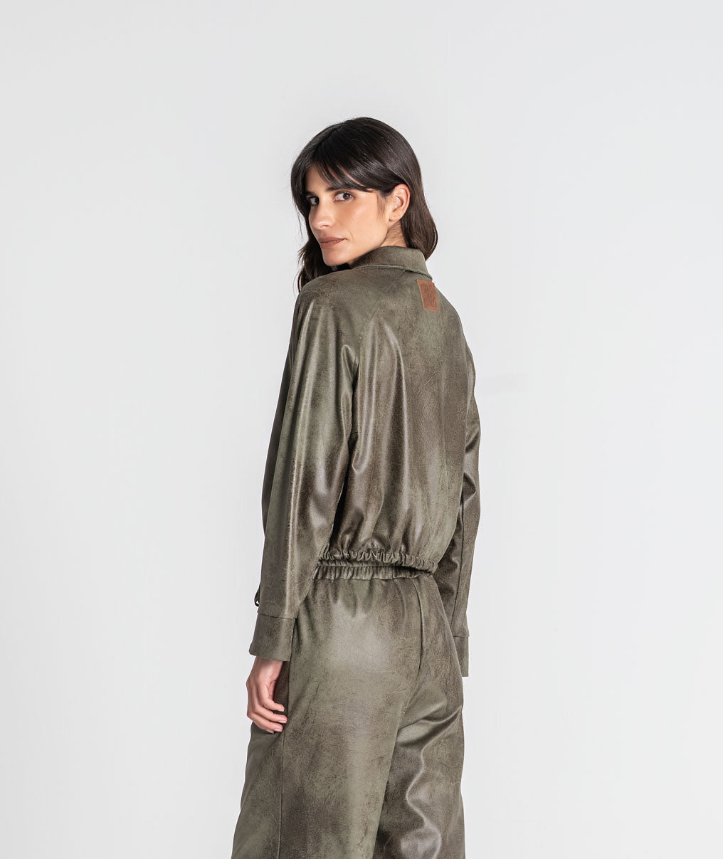 Short jacket with zip 6537