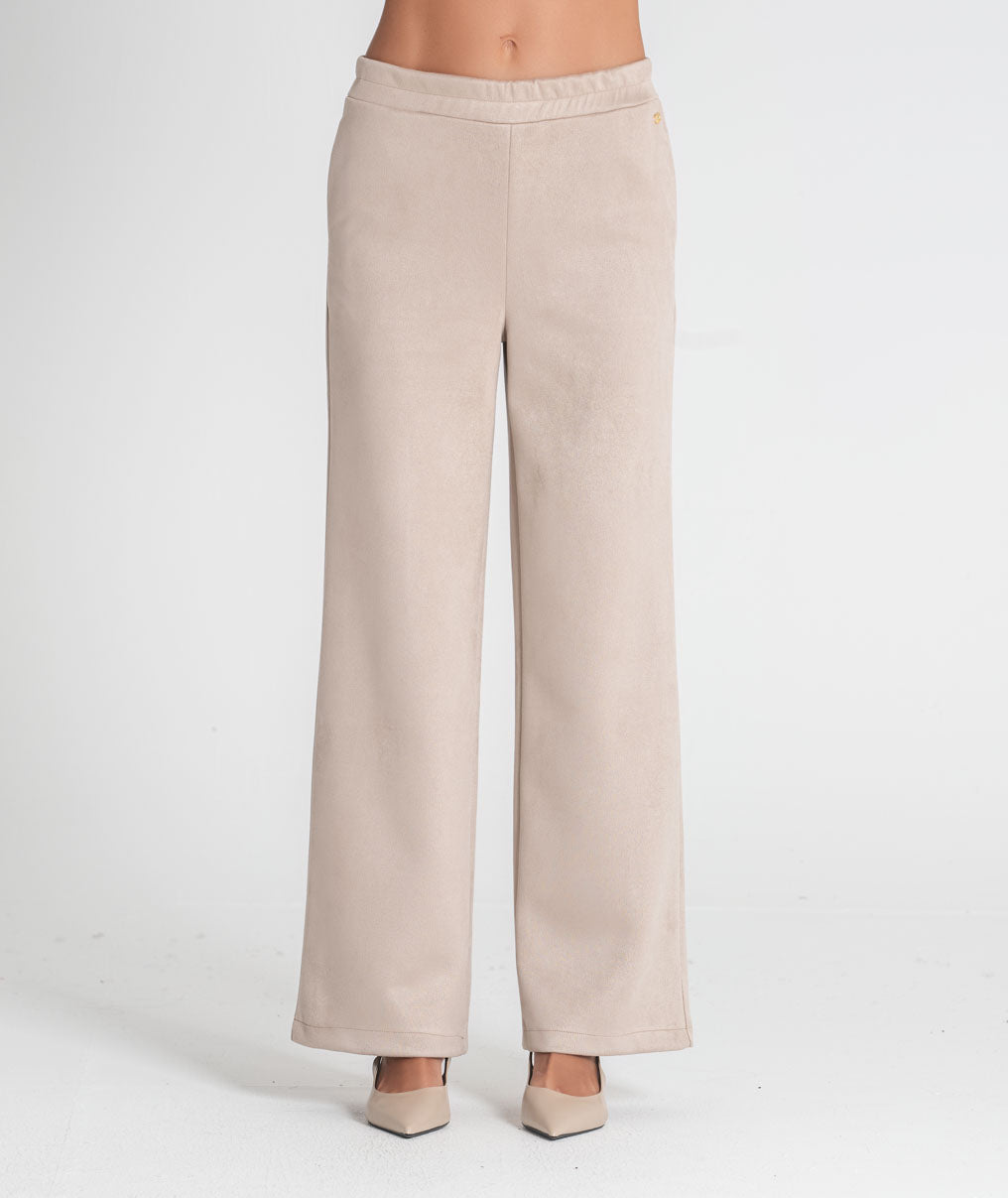 Loose-fitting trousers with elasticated waist 6546