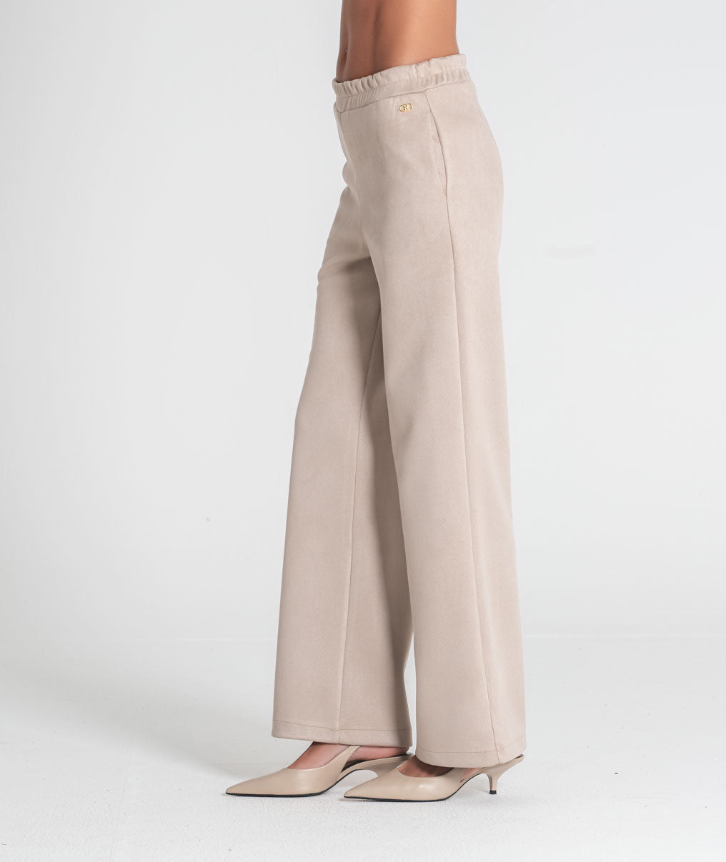 Loose-fitting trousers with elasticated waist 6546