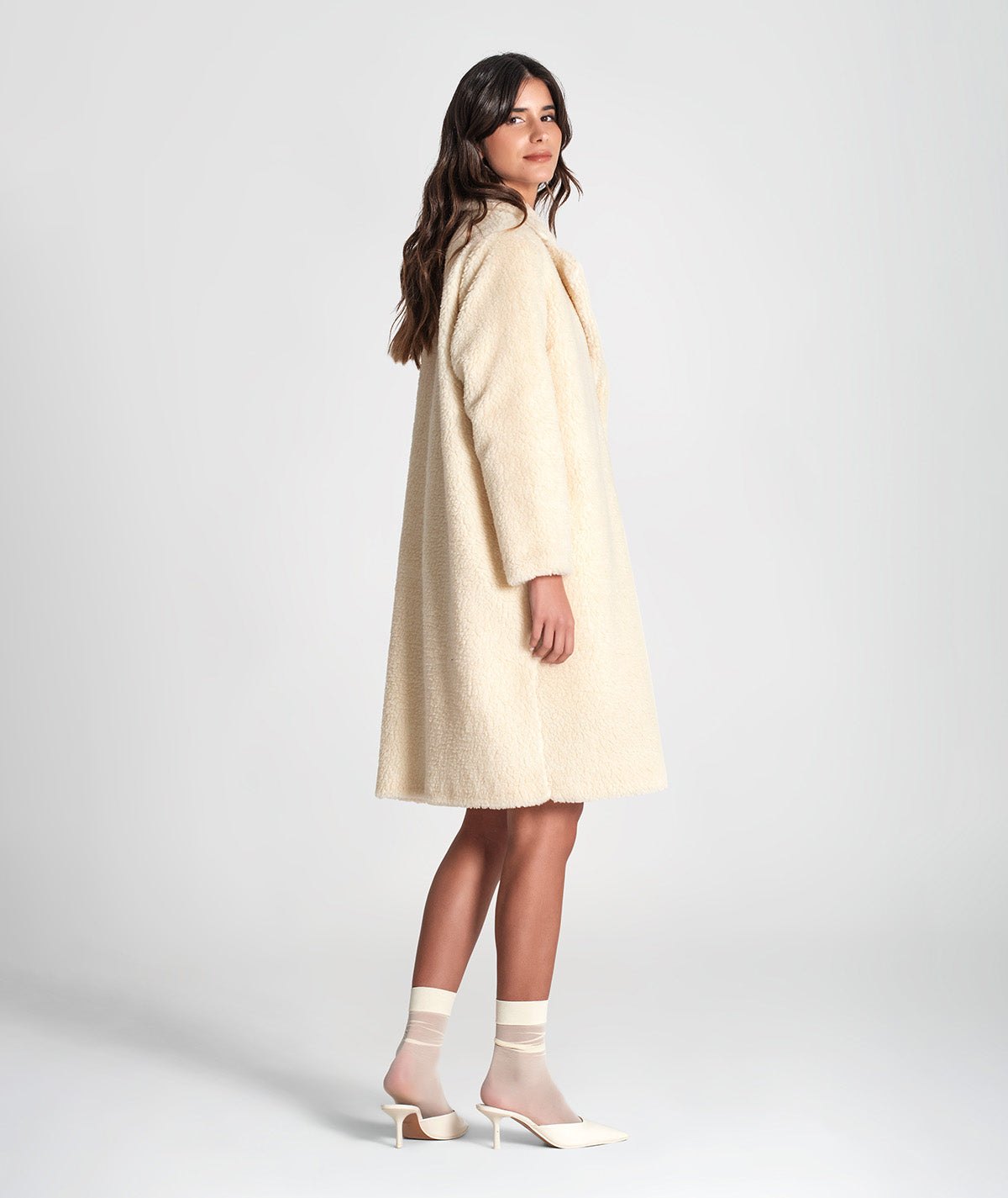 Casaco teddy comprido C199