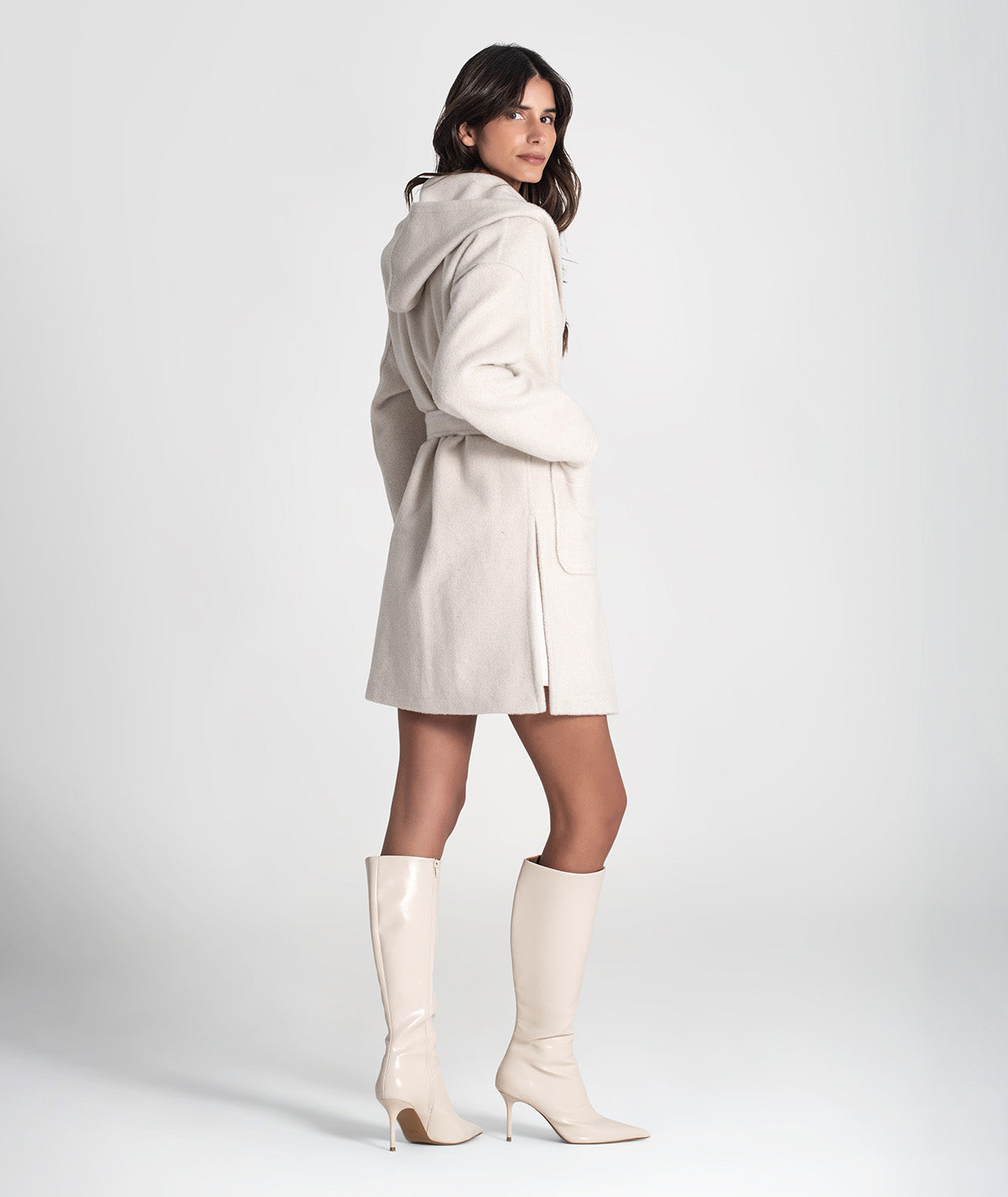 Casaco com cinto ajustável C201