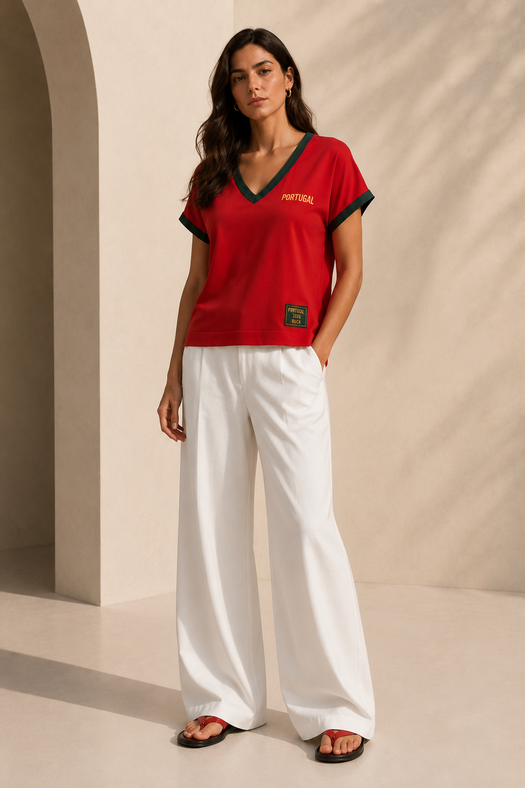 T-Shirt com monograma Portugal 3598