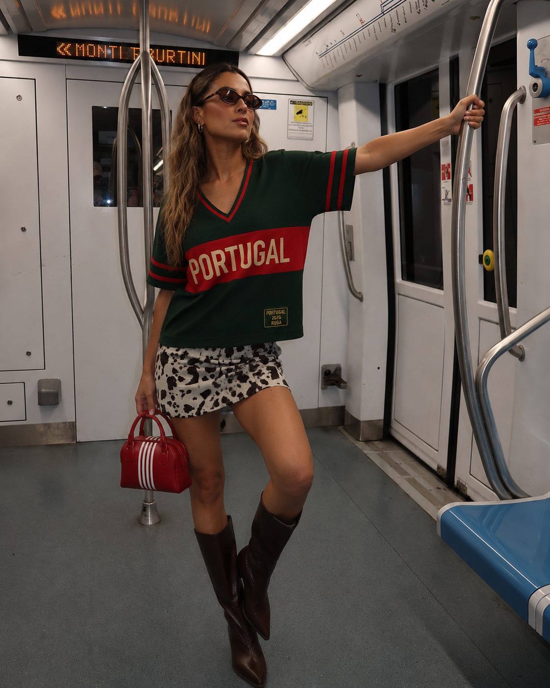 T-Shirt com barra frontal Portugal 3597