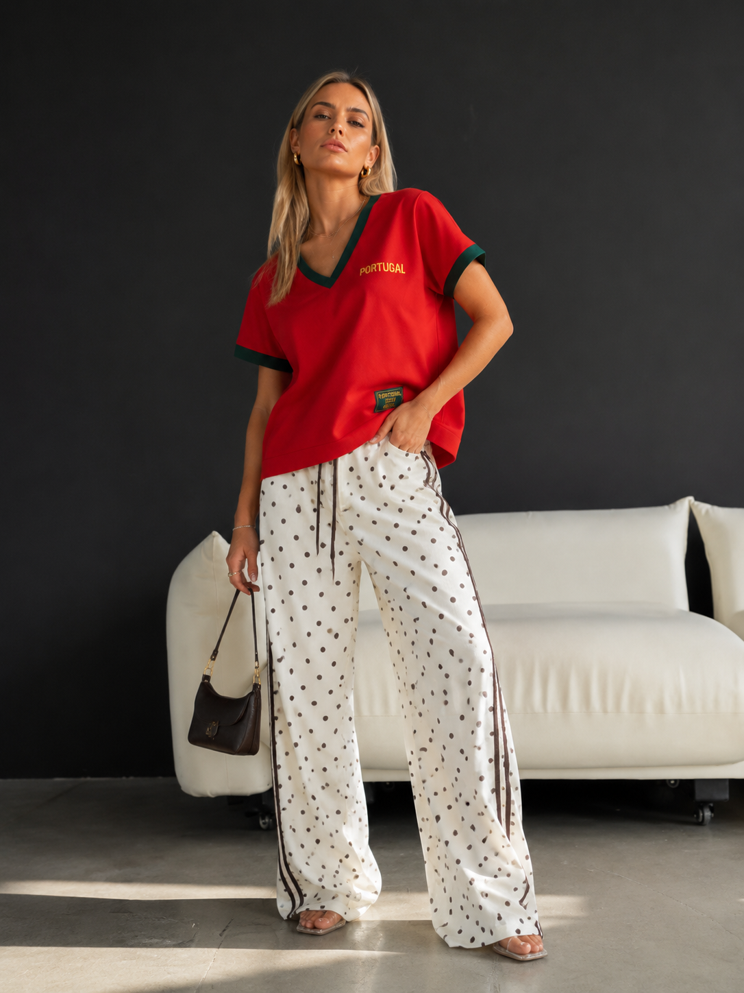 T-Shirt com monograma Portugal 3598
